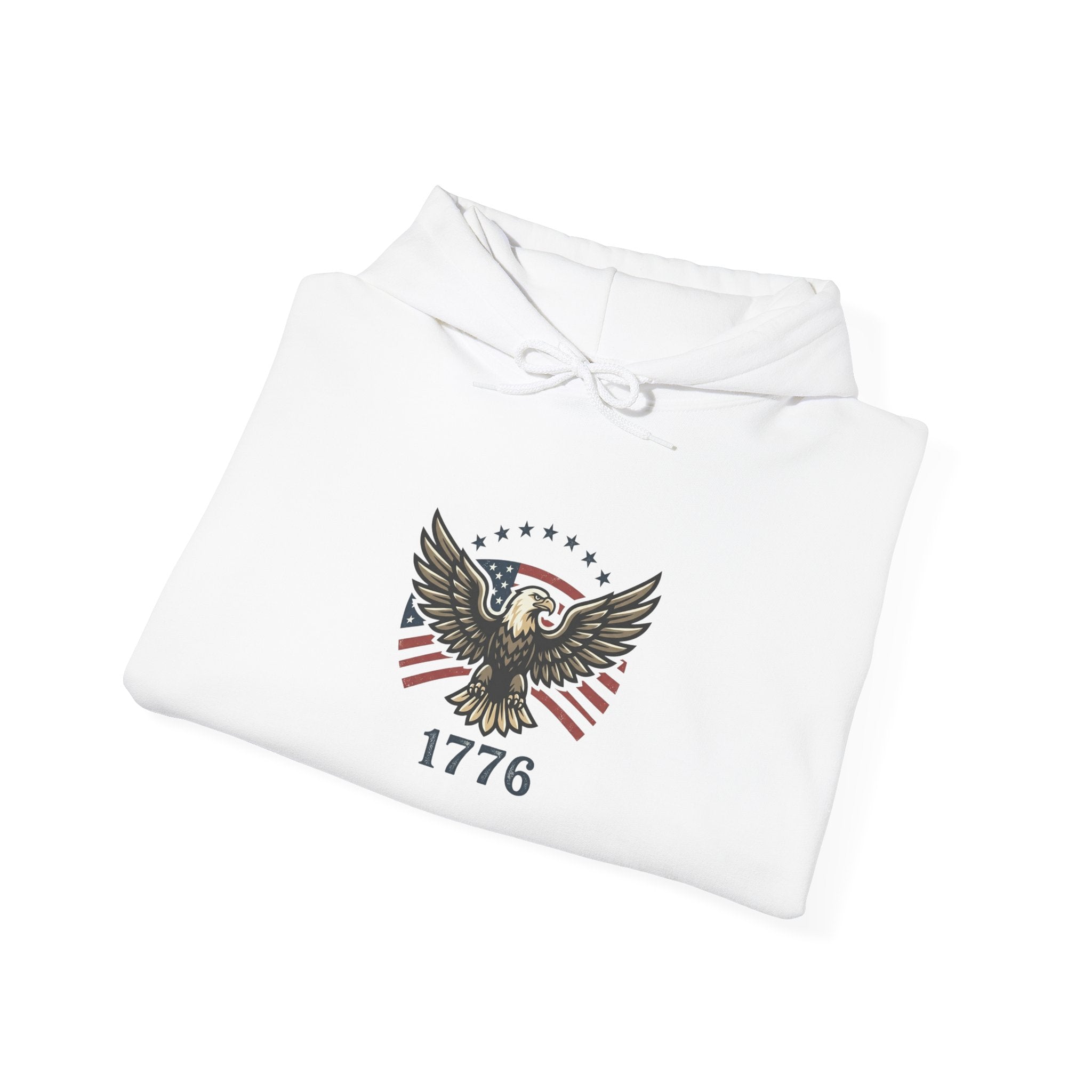 Faith & Freedom 1776 Eagle Hoodie | patriotic, vintage Americana