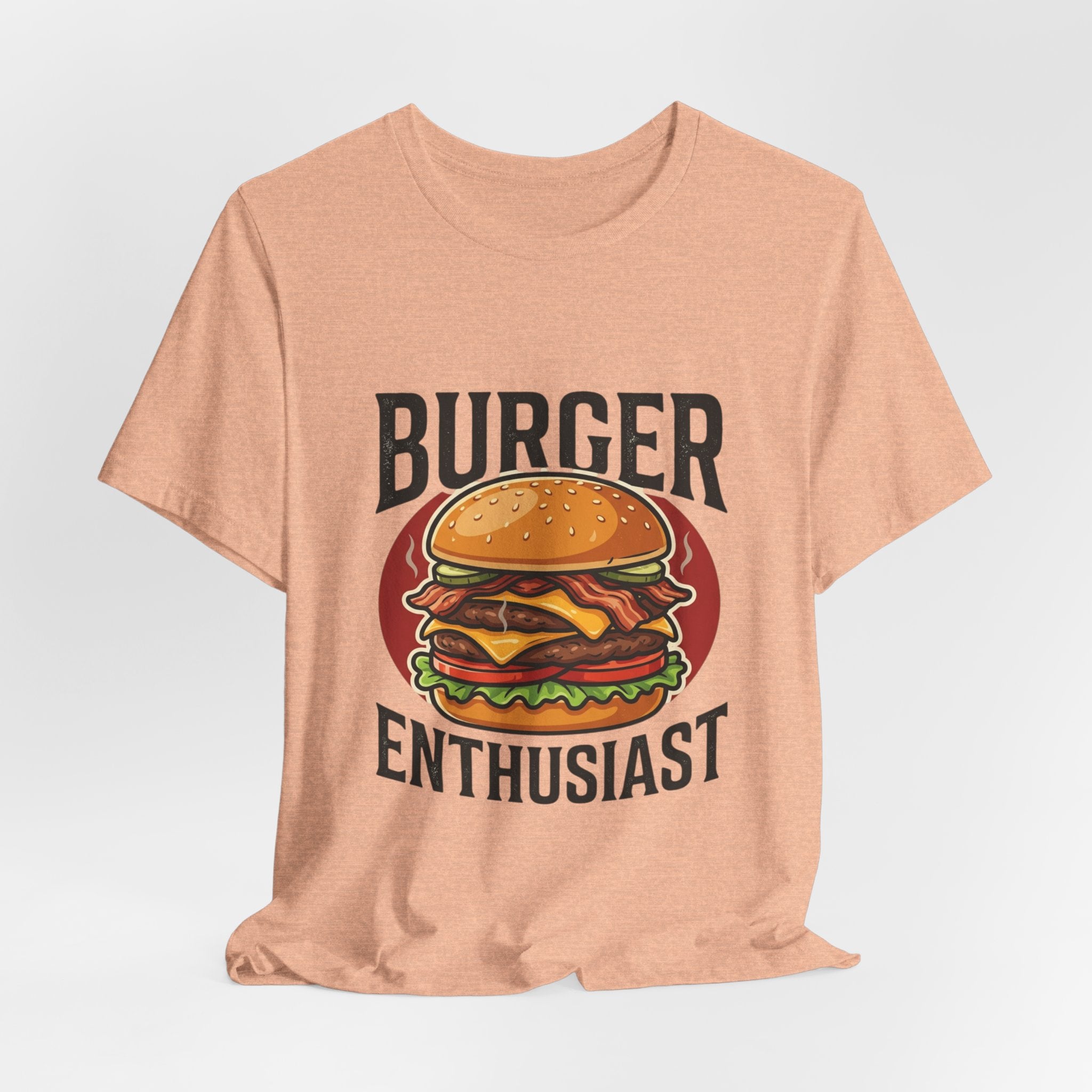 Burger Enthusiast T-Shirt — Retro Cheeseburger Graphic Tee for Foodies