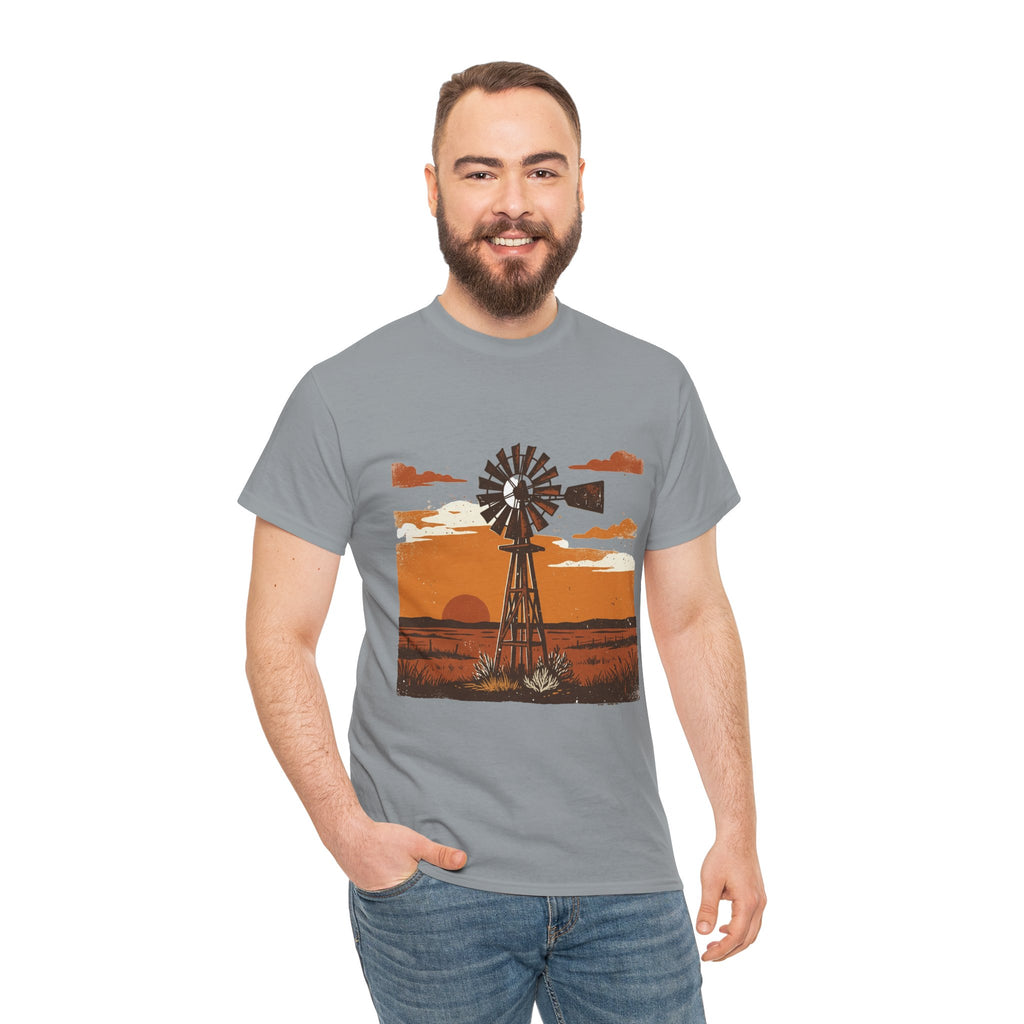 Windmill Sunset T-Shirt