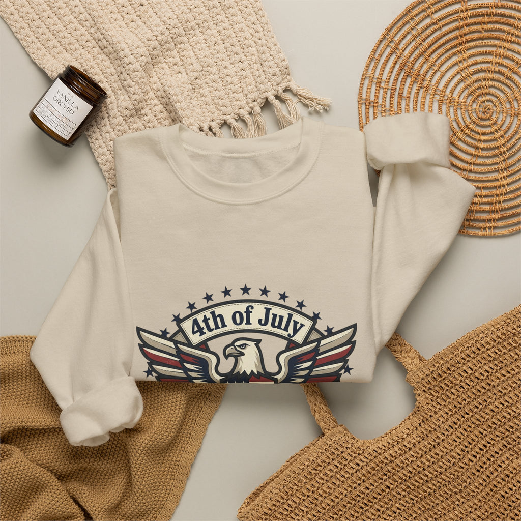 Faith & Freedom 4th of July Sweatshirt | patriotic, faith-based, vintage Americana