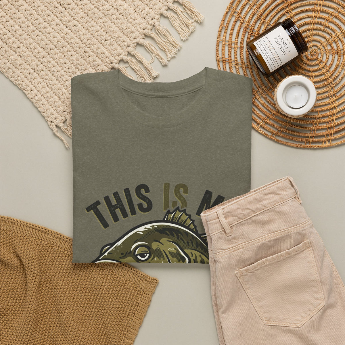Resting Bass Face Fishing T-Shirt