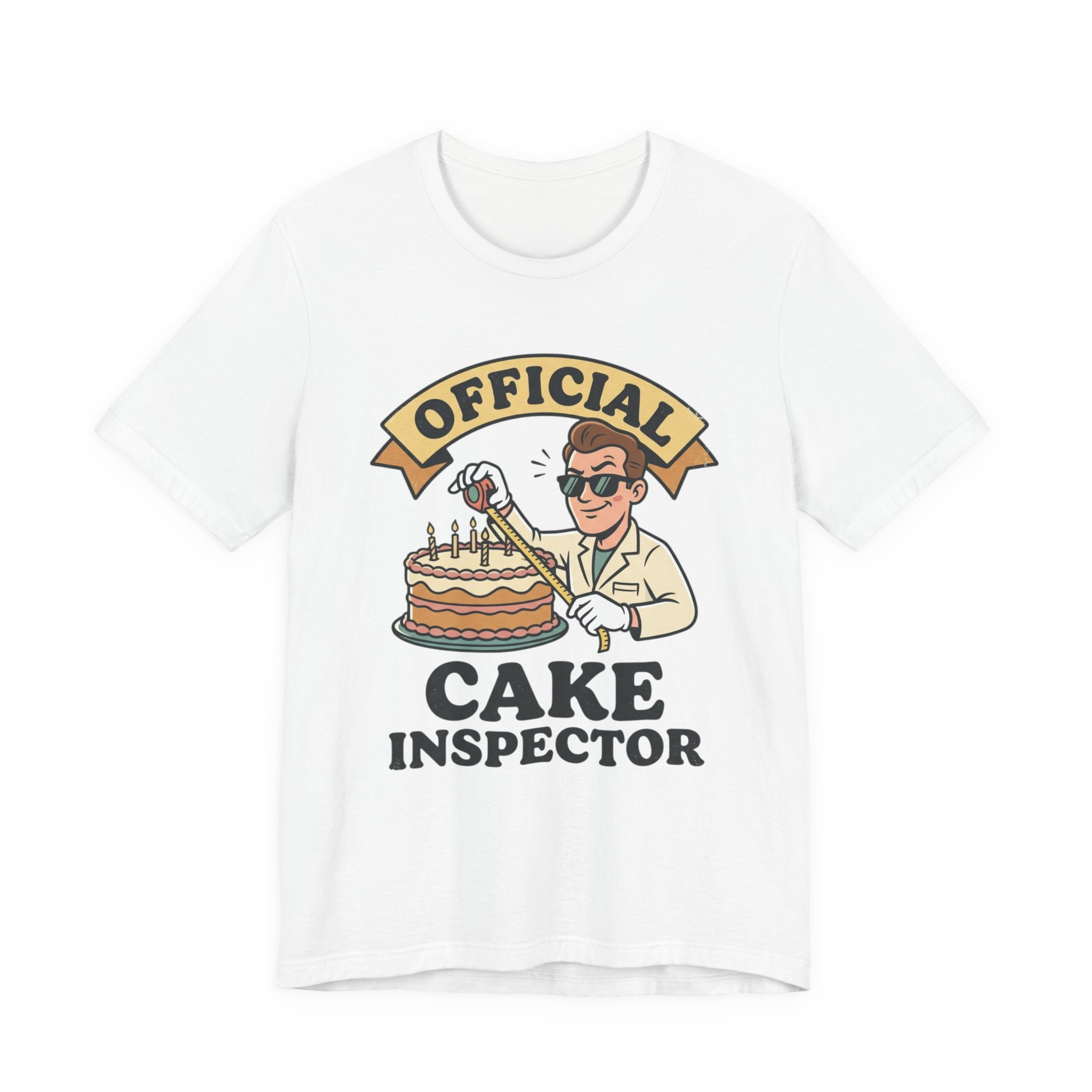 Cake Inspector T-Shirt — "Official Cake Inspector" Funny Baking Tee
