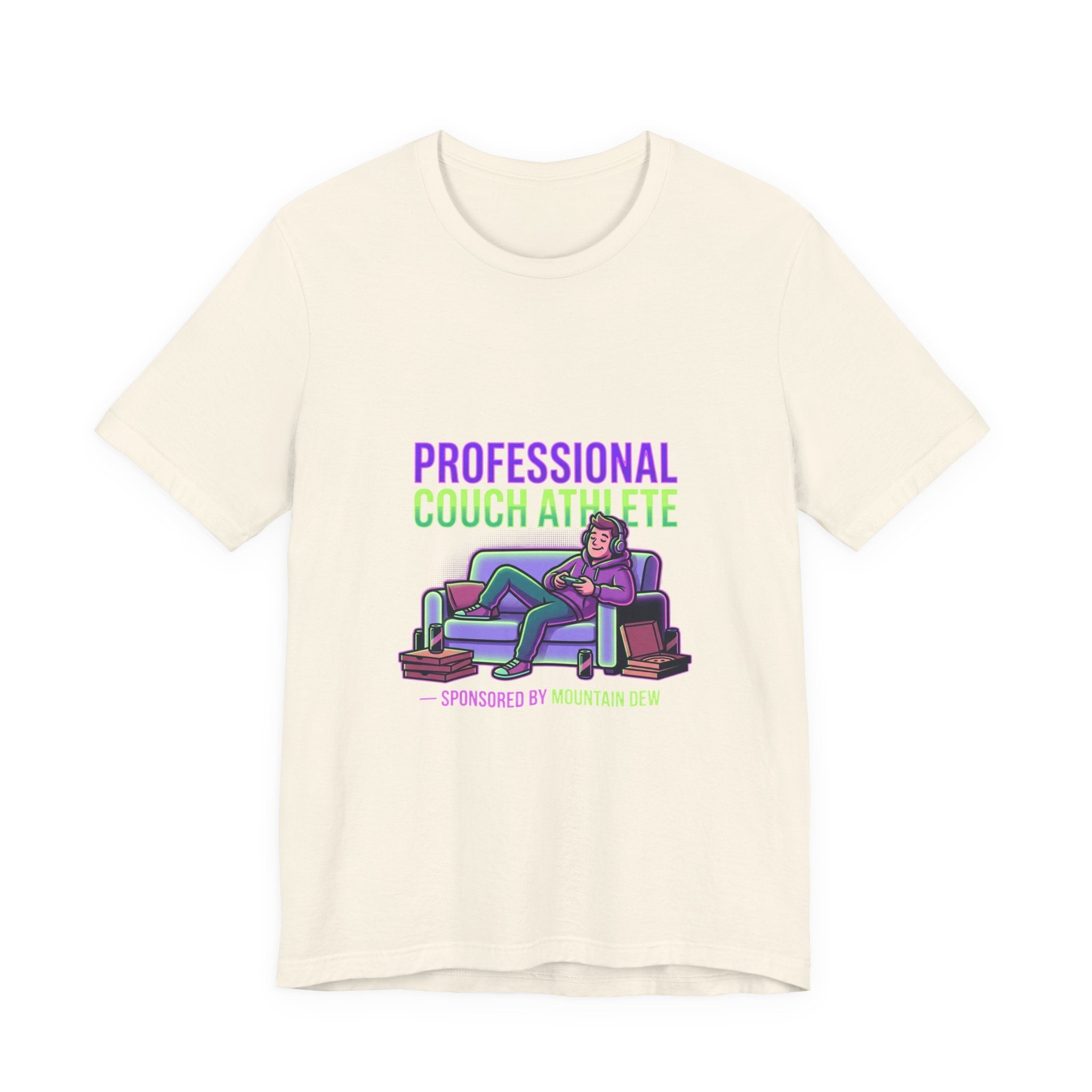 Professional Couch Athlete T-Shirt — Funny Lazy Gamer Tee