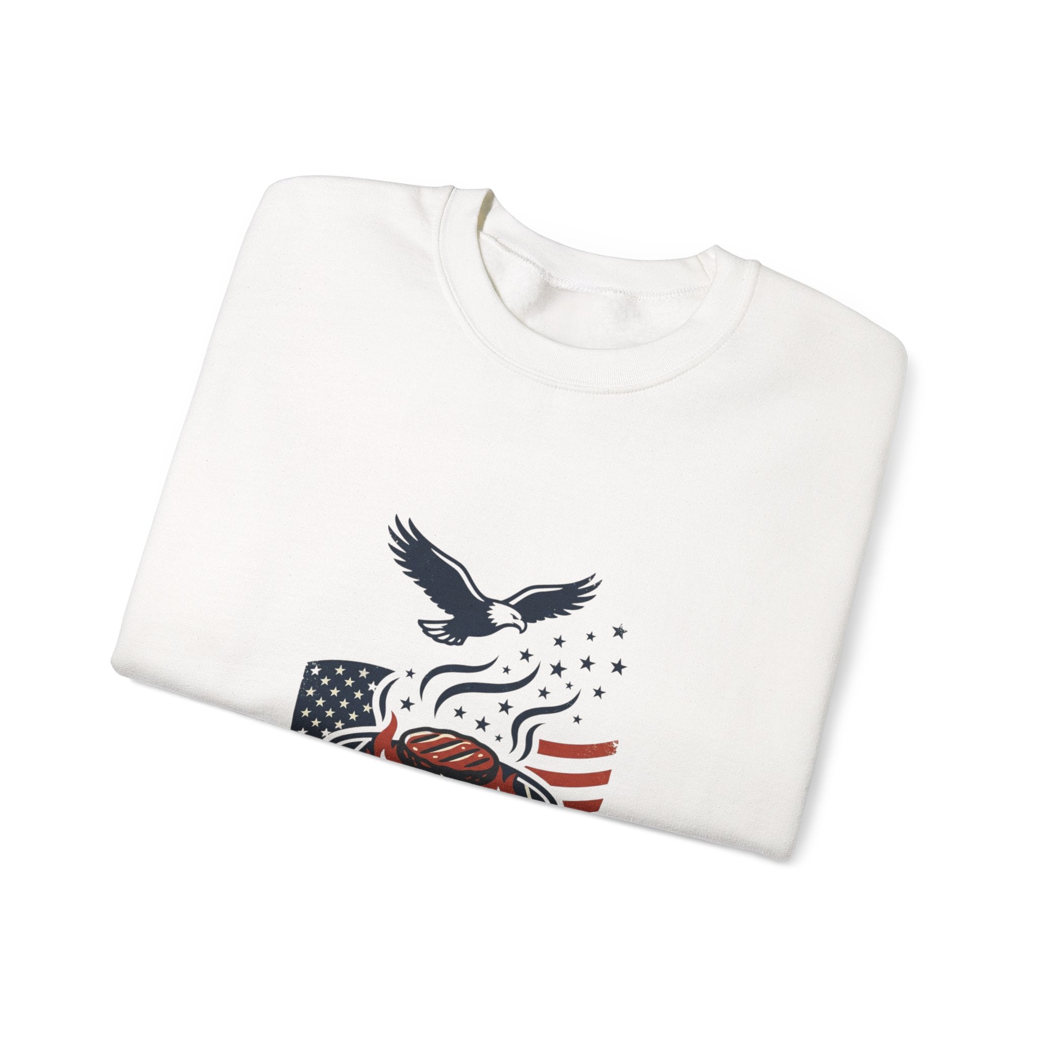 Liberty & Faith BBQ Sweatshirt | patriotic, vintage Americana