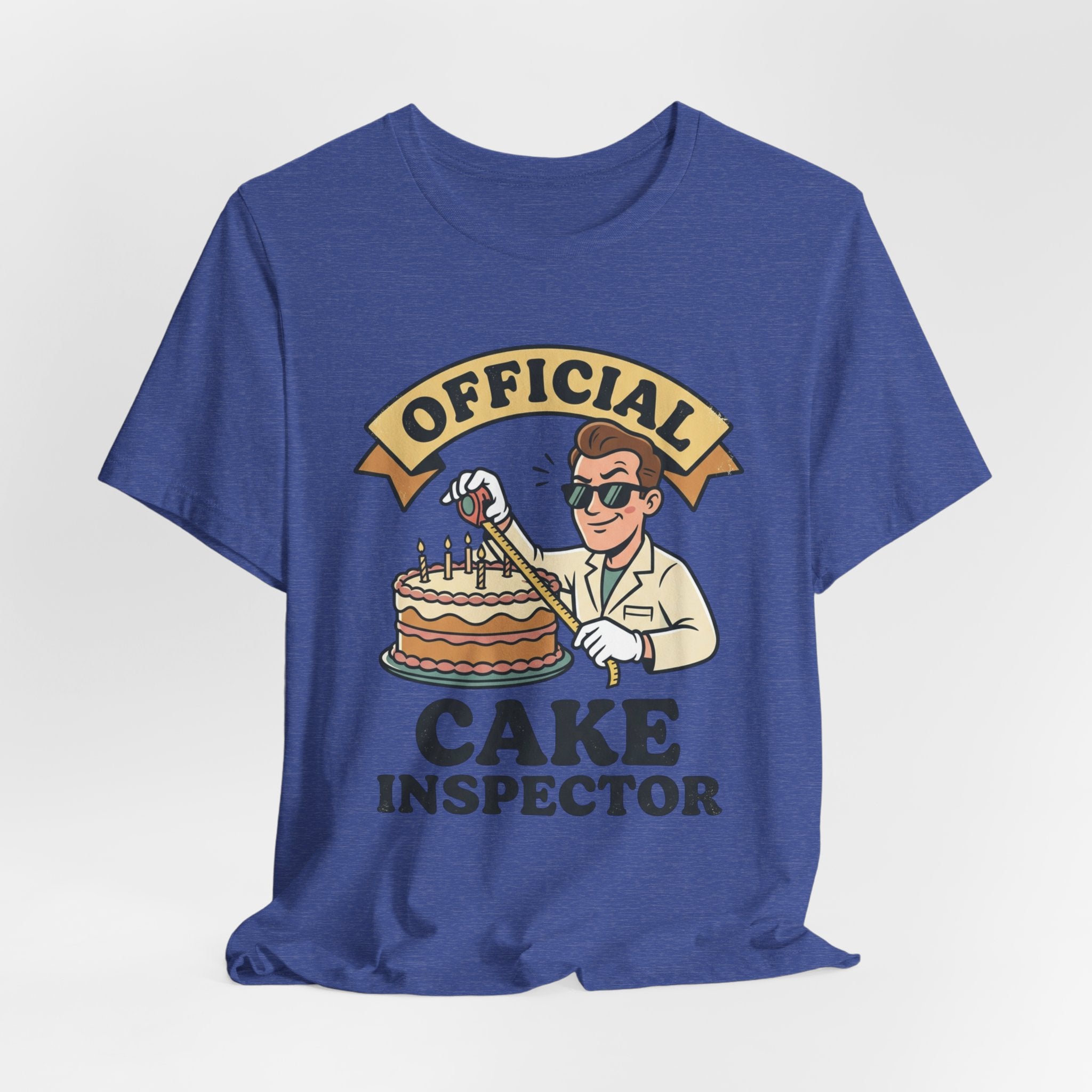 Cake Inspector T-Shirt — "Official Cake Inspector" Funny Baking Tee