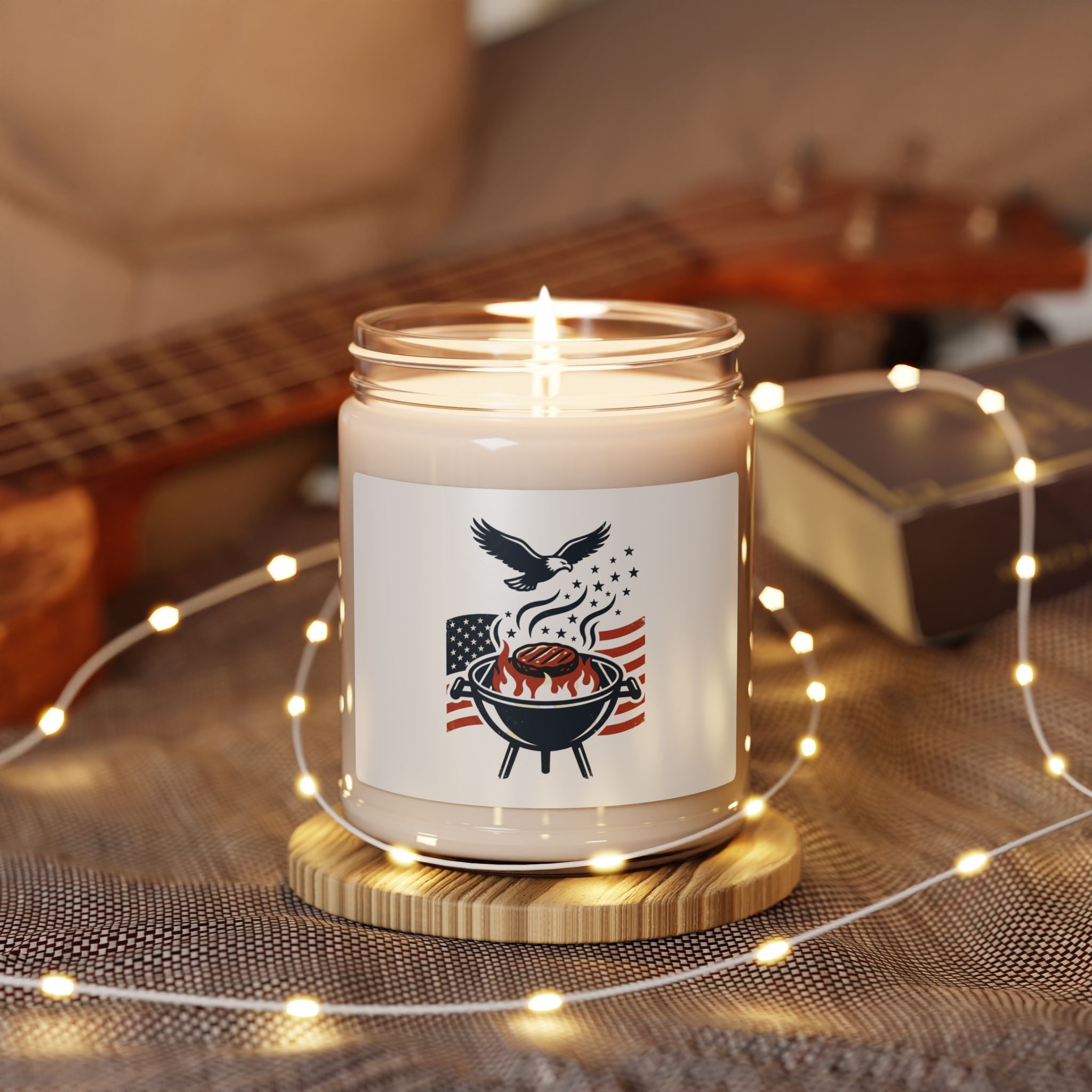 Liberty & Faith BBQ Candle, Scented Soy Candle | Patriotic, July 4th