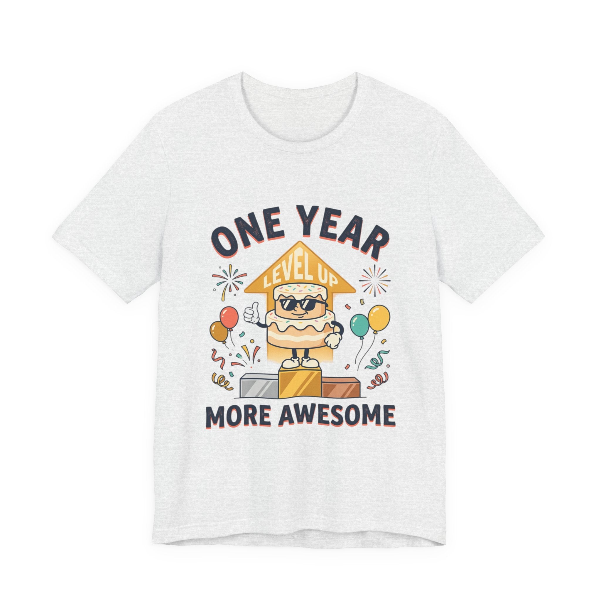 Birthday Baby Tee — "One Year More Awesome" 1st Birthday Shirt