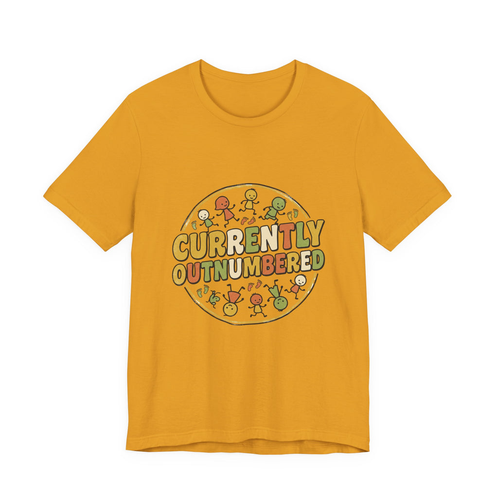 Currently Outnumbered T-Shirt — Funny Family Pregnancy Announcement Tee