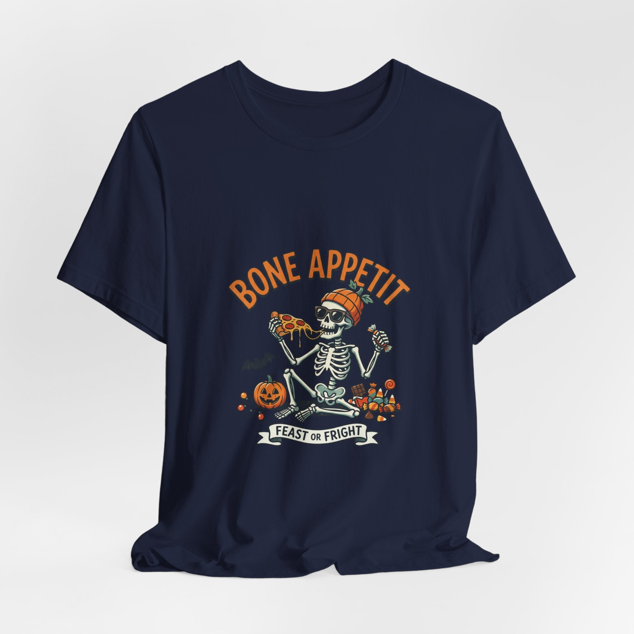 Bone Appetit Halloween T-Shirt — Skeleton Feast of Fright Tee