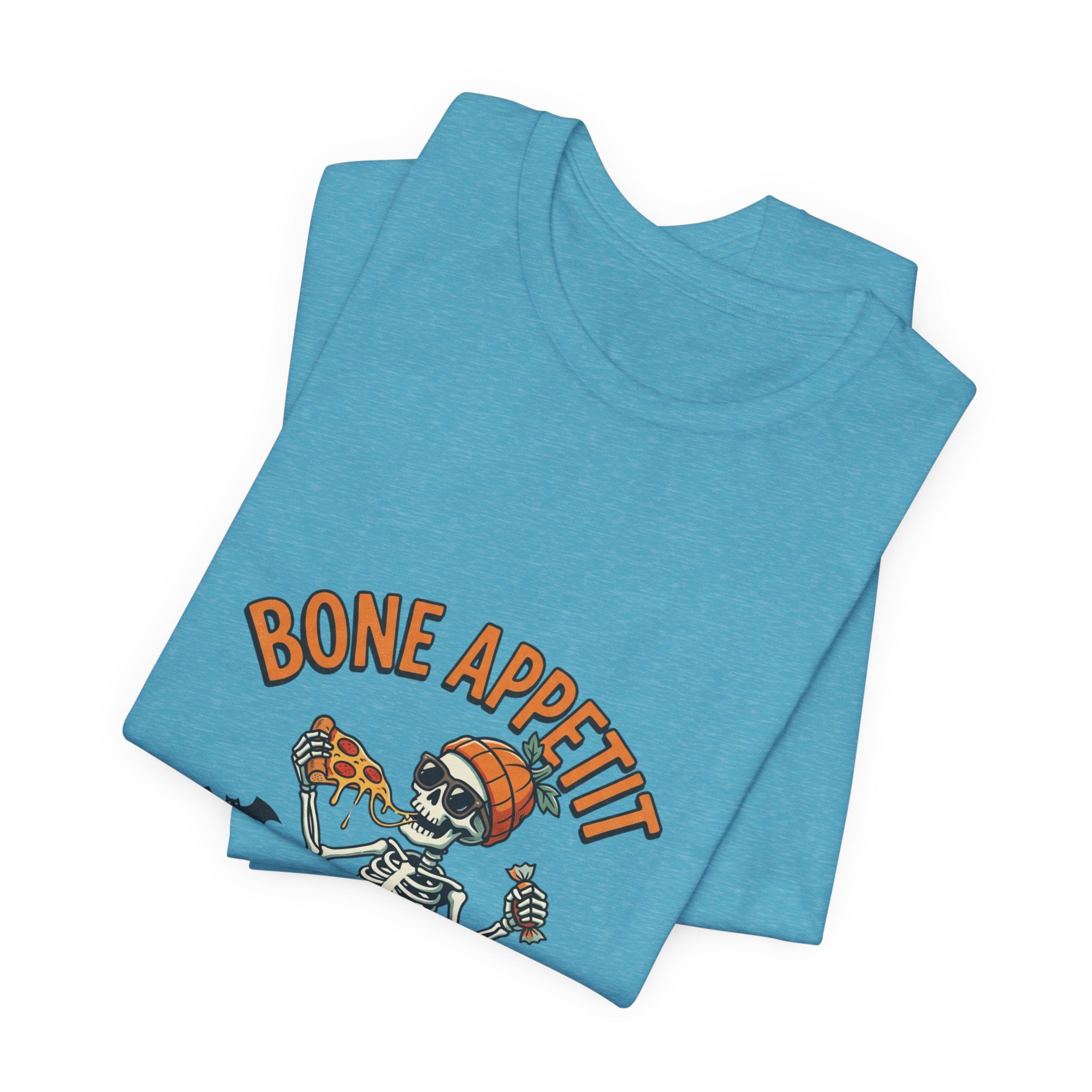 Bone Appetit Halloween T-Shirt — Skeleton Feast of Fright Tee