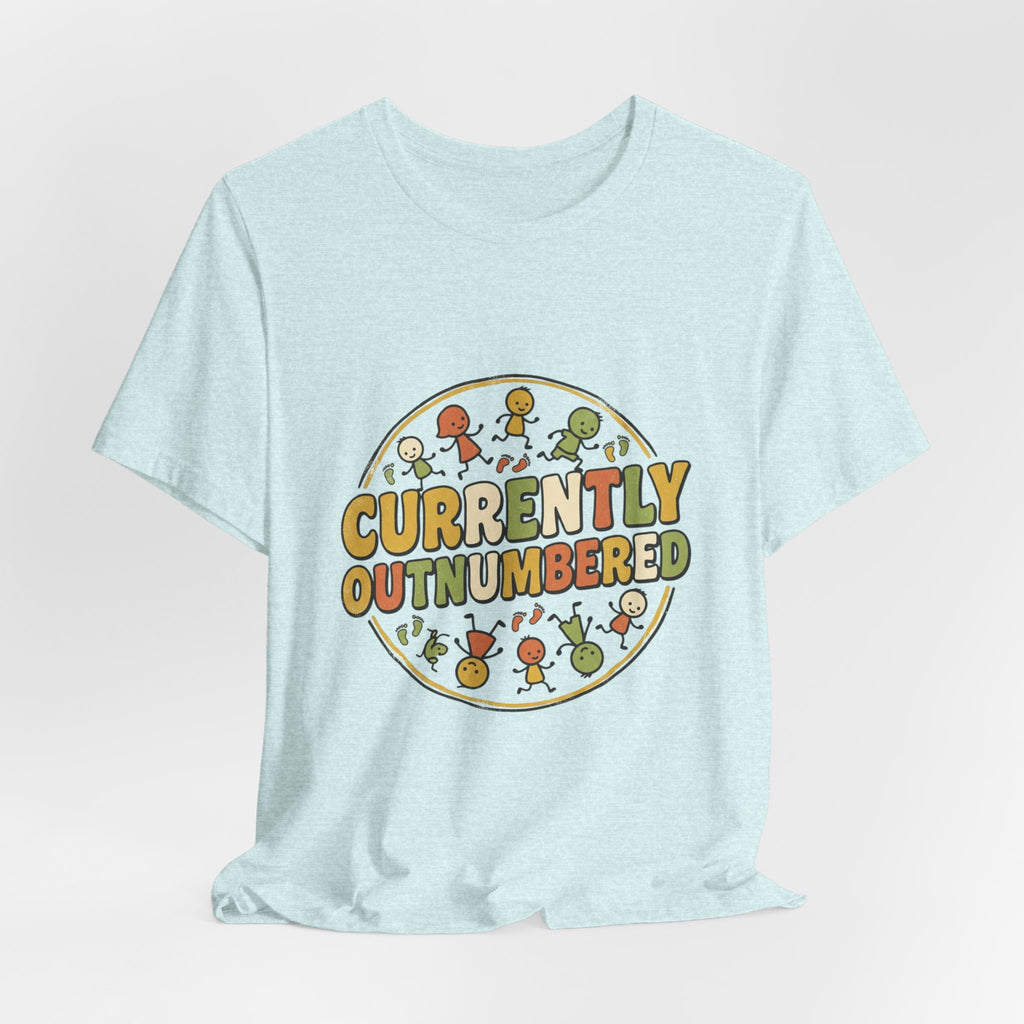 Currently Outnumbered T-Shirt — Funny Family Pregnancy Announcement Tee