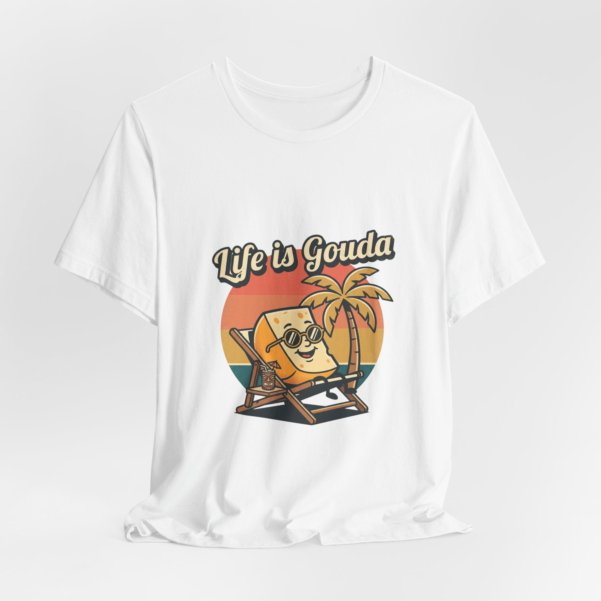 Life is Gouda Graphic Tee – Funny Cheese Vacation T-Shirt