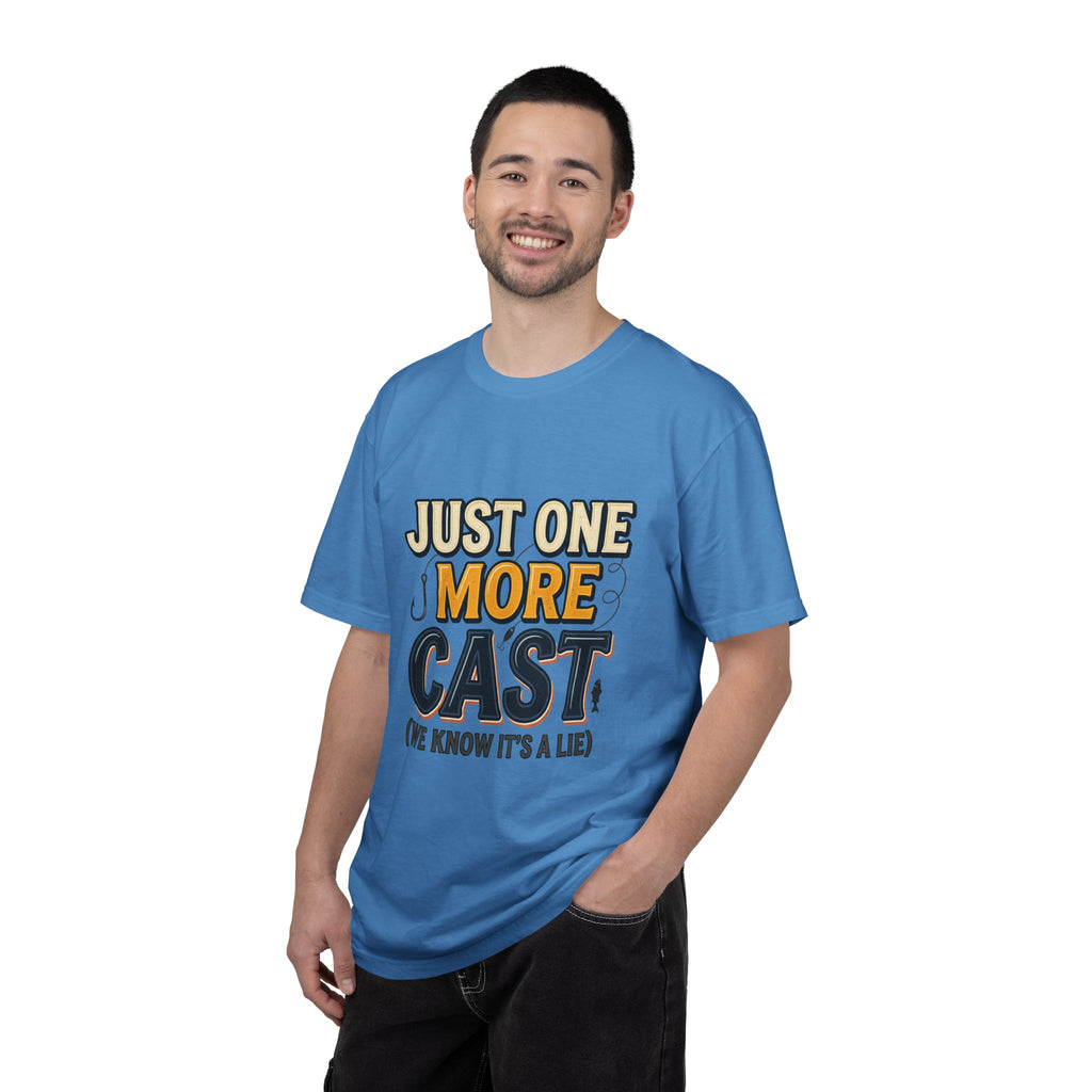 Fishing T-Shirt — "Just One More Cast (We Know It's A Lie)" Graphic Tee