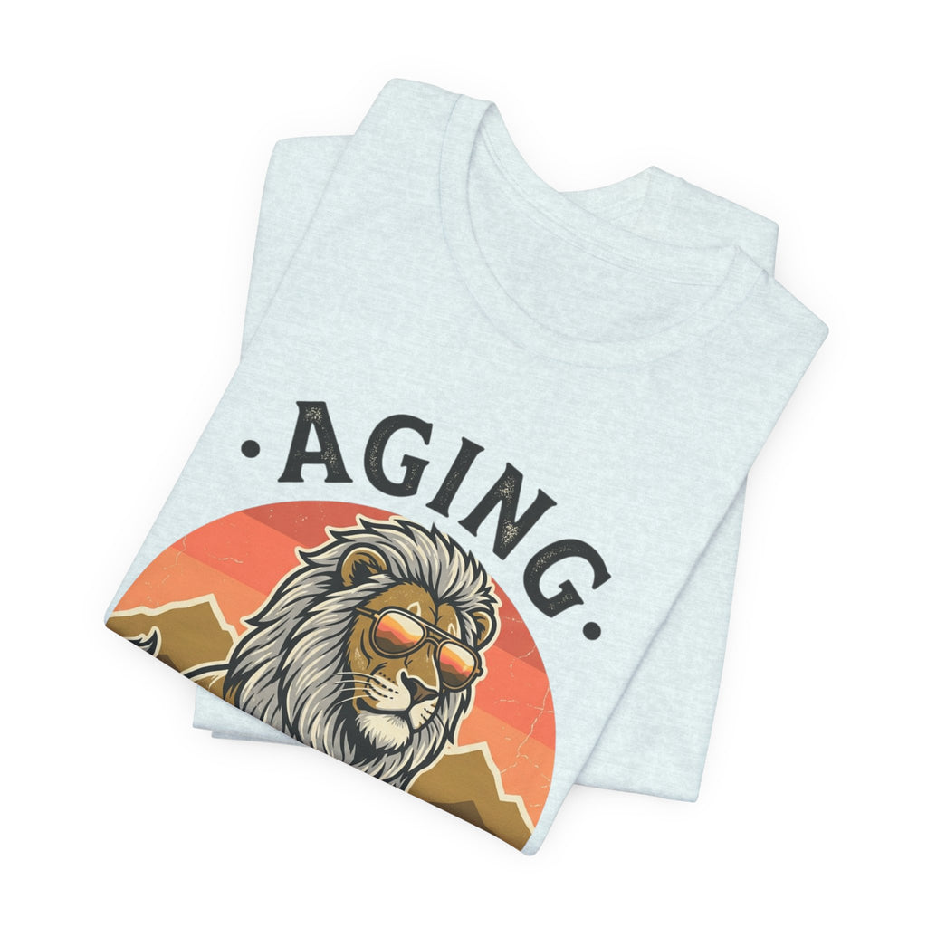 Aging Like a Legend Tee — Vintage Lion Graphic T-Shirt for Men & Women