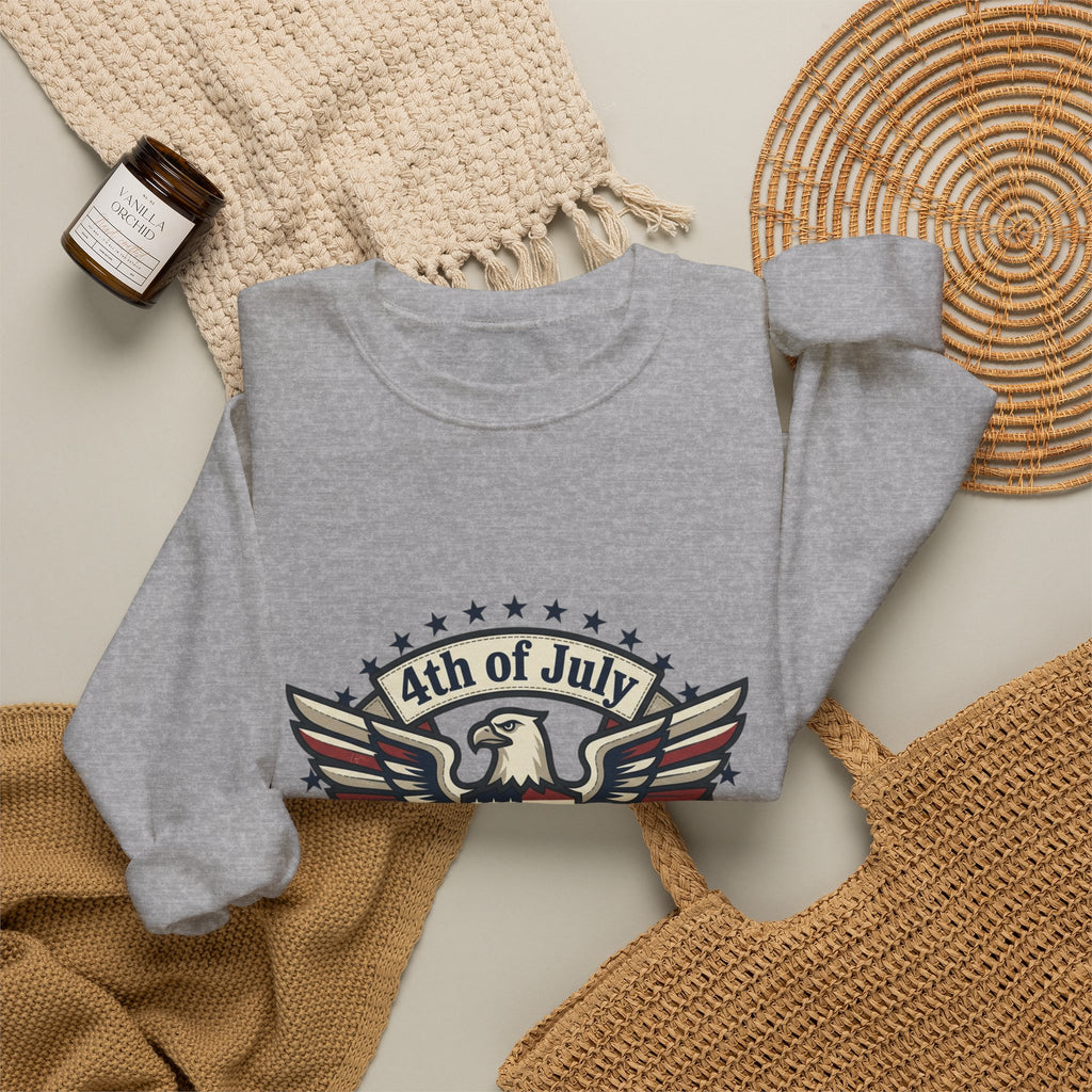 Faith & Freedom 4th of July Sweatshirt | patriotic, faith-based, vintage Americana