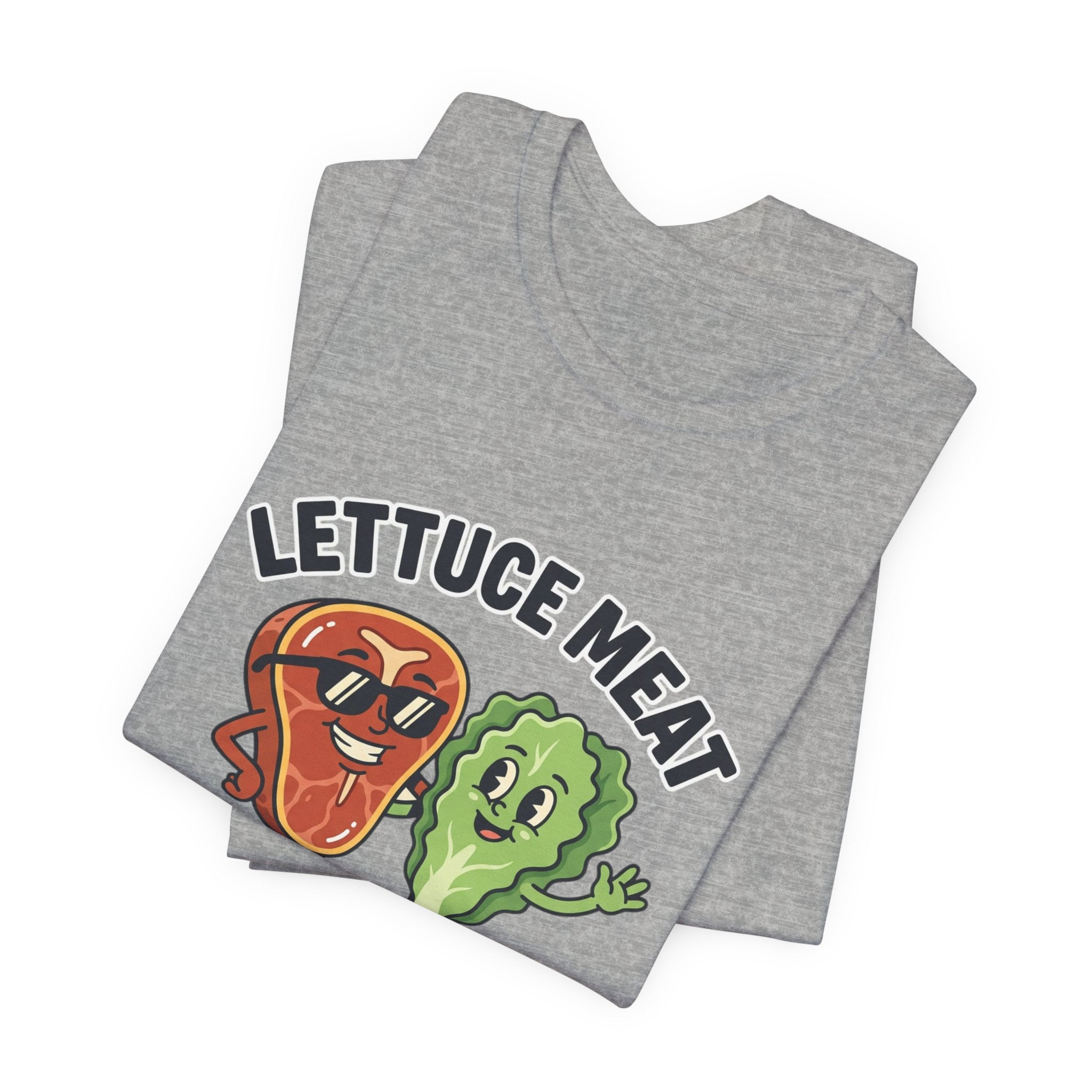 Lettuce Meat Again Tee — Funny Vegan/Meat-Lover Graphic T-Shirt