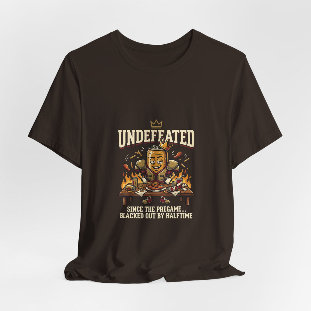 Undefeated Feast Tee — Cartoon King Dining Graphic T-Shirt