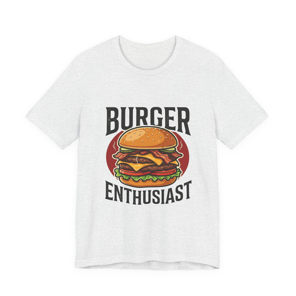 Burger Enthusiast T-Shirt — Retro Cheeseburger Graphic Tee for Foodies