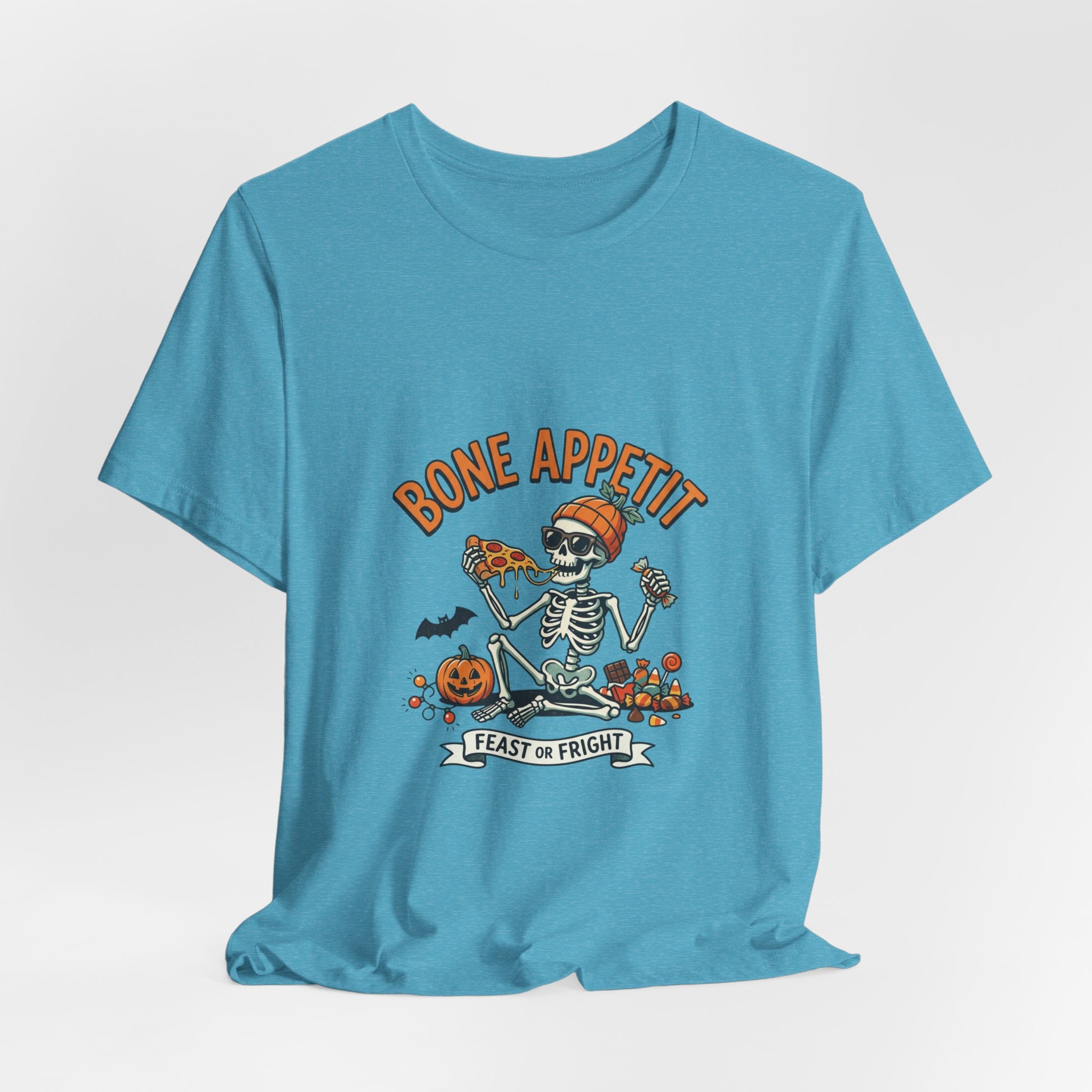 Bone Appetit Halloween T-Shirt — Skeleton Feast of Fright Tee