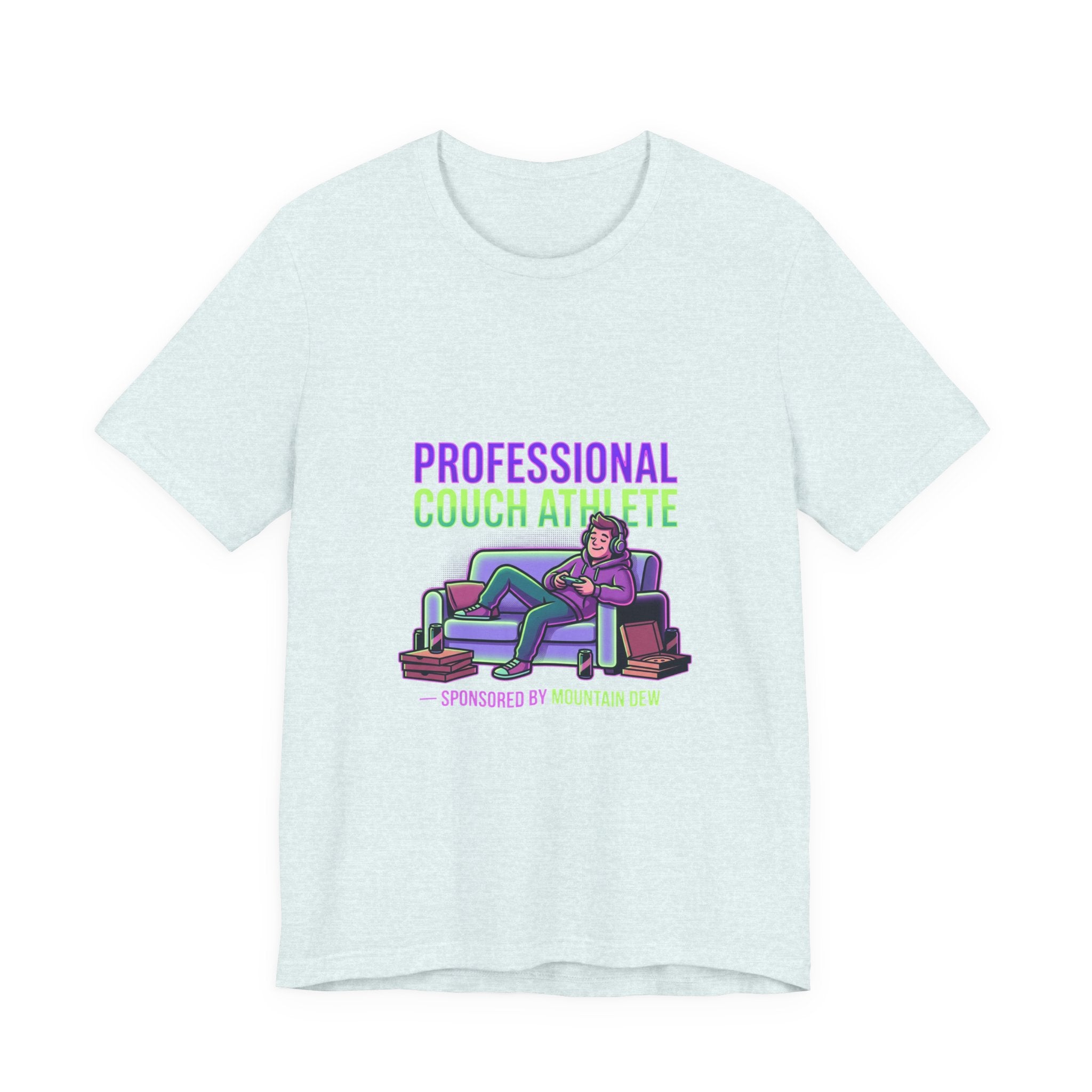 Professional Couch Athlete T-Shirt — Funny Lazy Gamer Tee