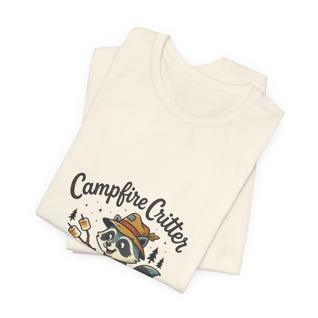 Campfire Critter T‑Shirt — Cute Raccoon Camping Tee