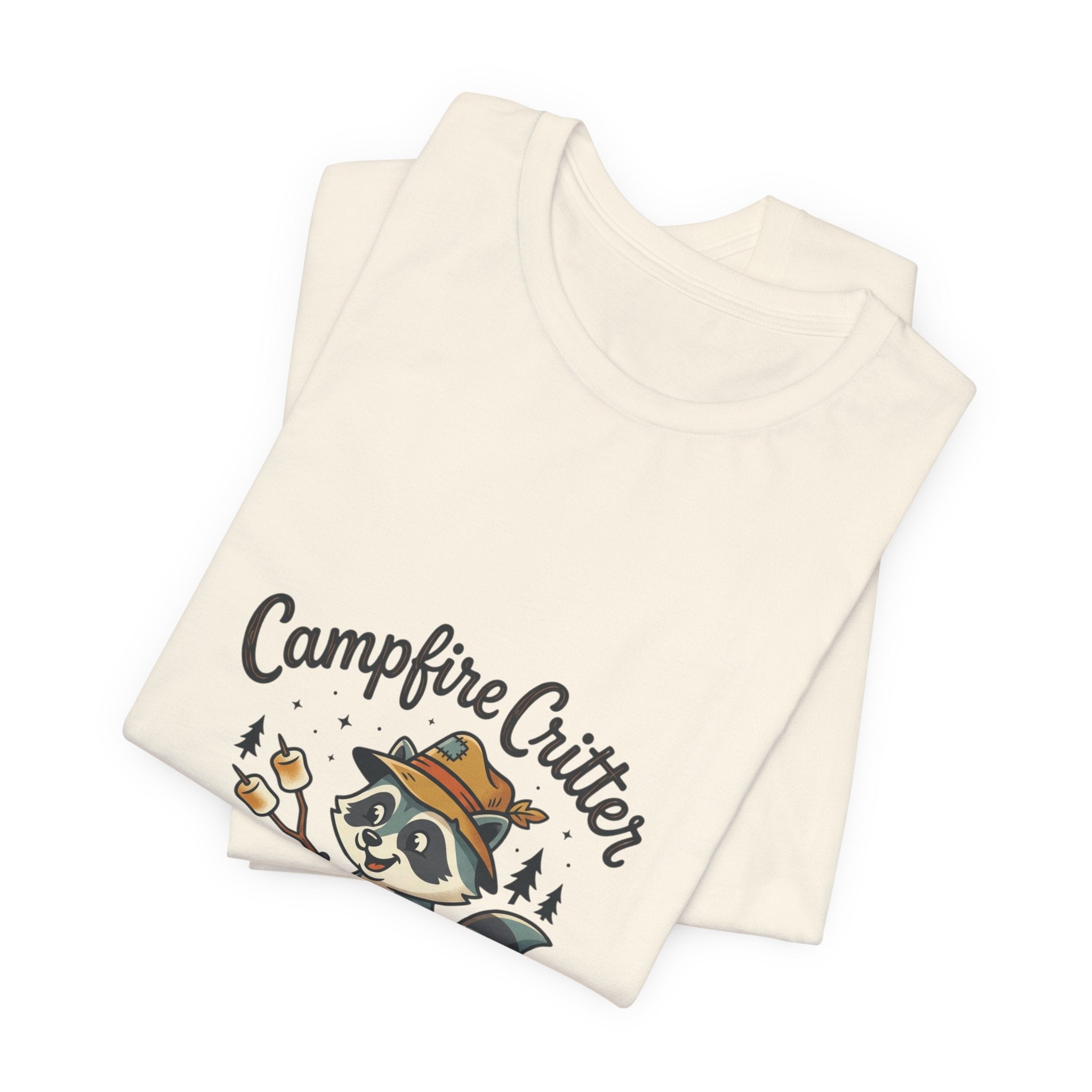 Campfire Critter T‑Shirt — Cute Raccoon Camping Tee
