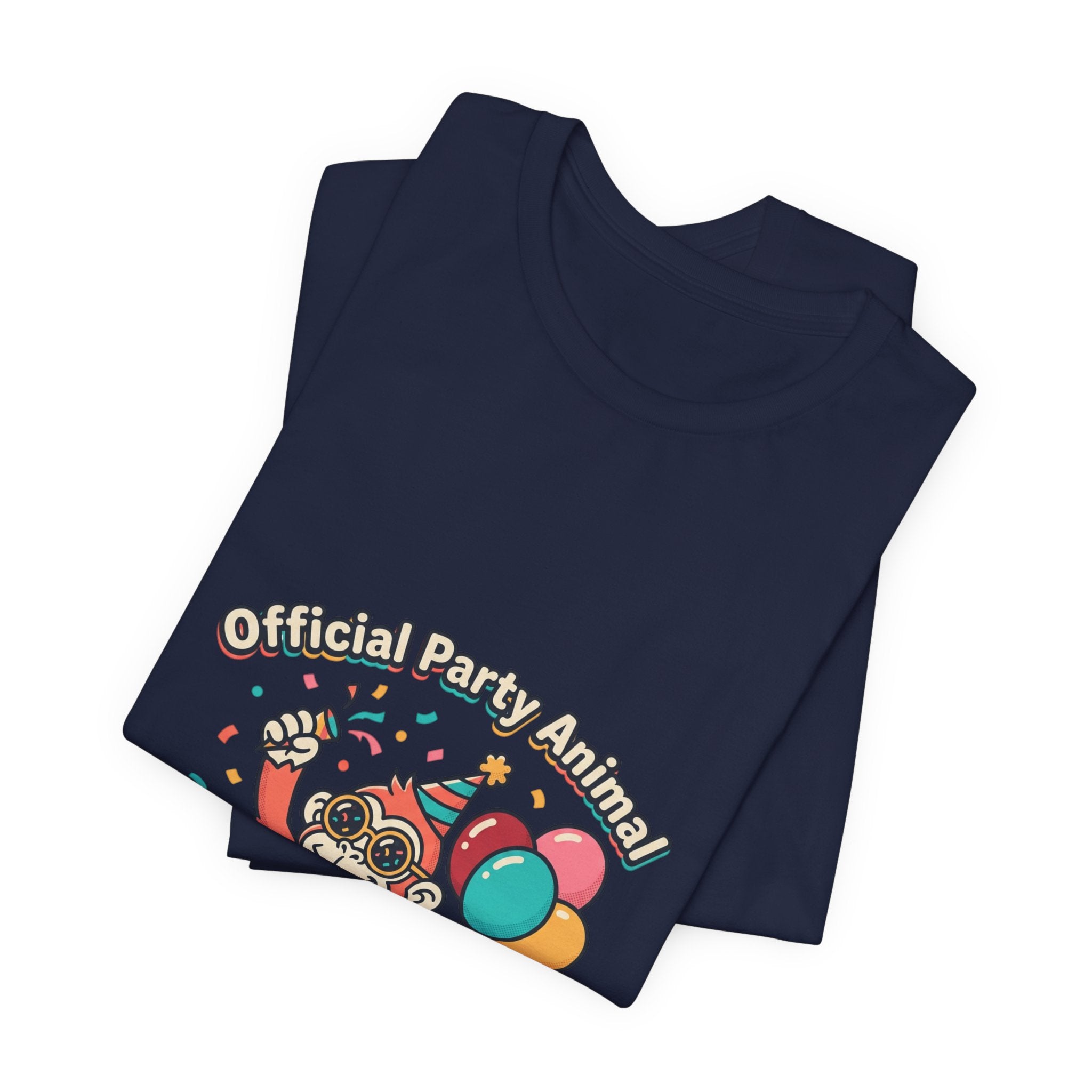 Party Animal T‑Shirt — Cute Monkey Birthday Tee with Balloons