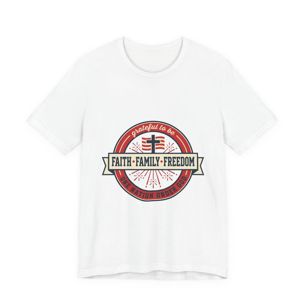 Faith • Family • Freedom T-Shirt | patriotic faith-based vintage Americana