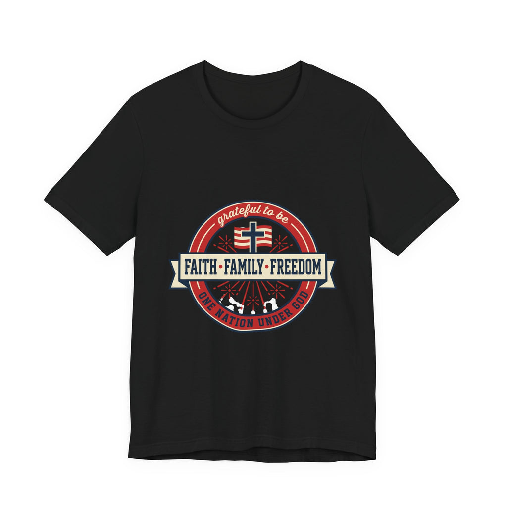 Faith • Family • Freedom T-Shirt | patriotic faith-based vintage Americana
