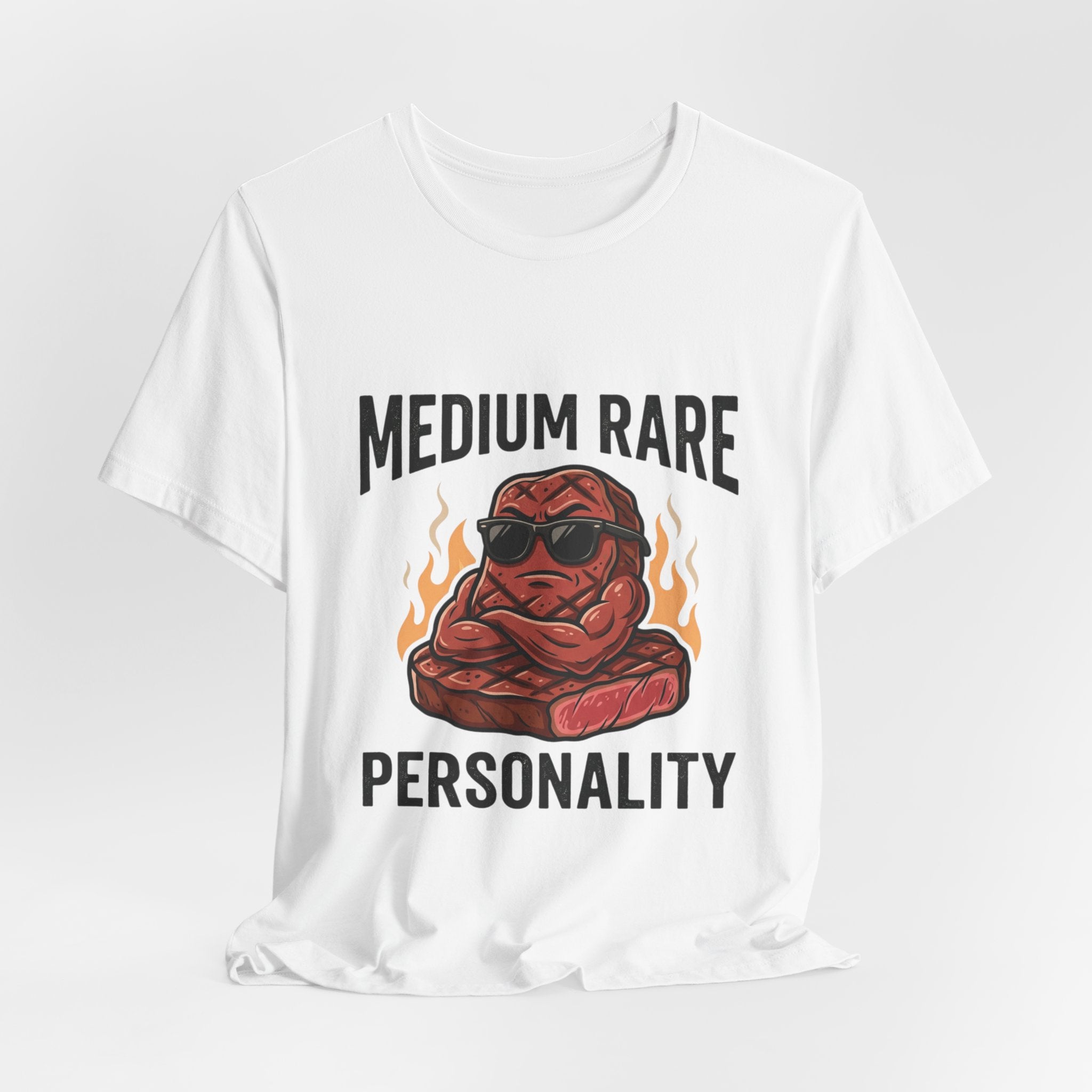 Medium Rare Personality Steak T-Shirt — Funny Grill & BBQ Shirt