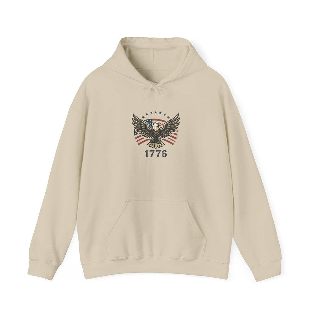 Faith & Freedom 1776 Eagle Hoodie | patriotic, vintage Americana