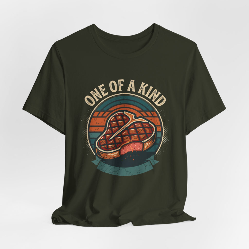 One of a Kind Steak T-Shirt — Vintage Retro Grill Tee
