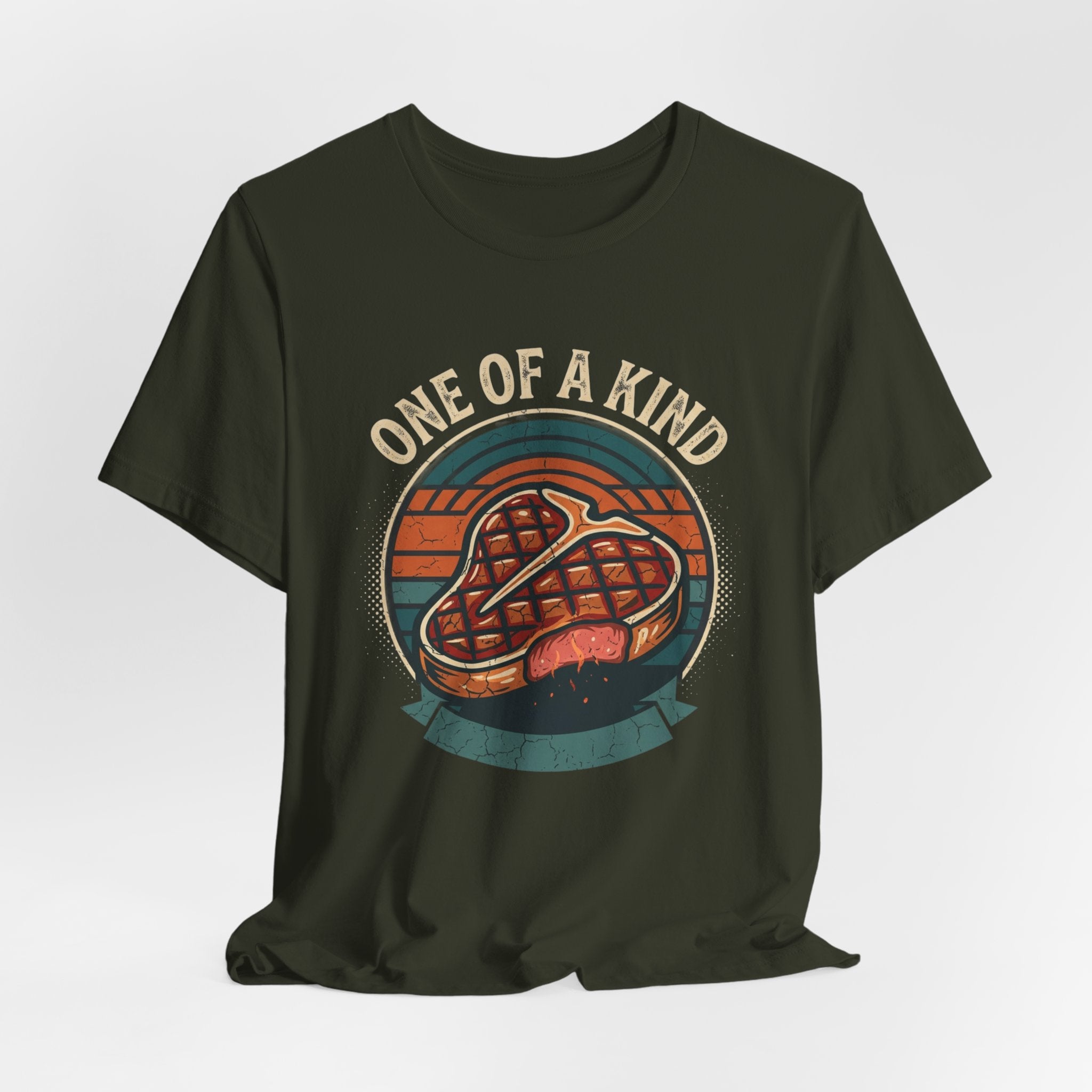 One of a Kind Steak T-Shirt — Vintage Retro Grill Tee