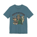 Fishing T-Shirt – "Hooked on Bad Decisions" Humorous Angler Tee
