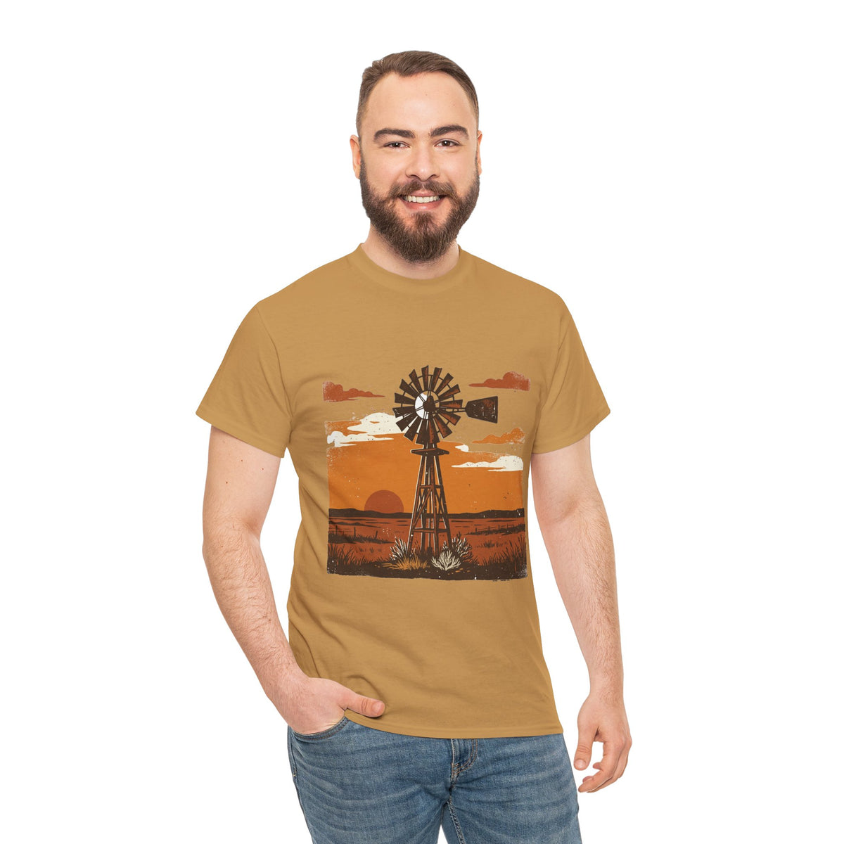 Windmill Sunset T-Shirt