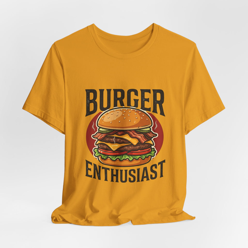 Burger Enthusiast T-Shirt — Retro Cheeseburger Graphic Tee for Foodies
