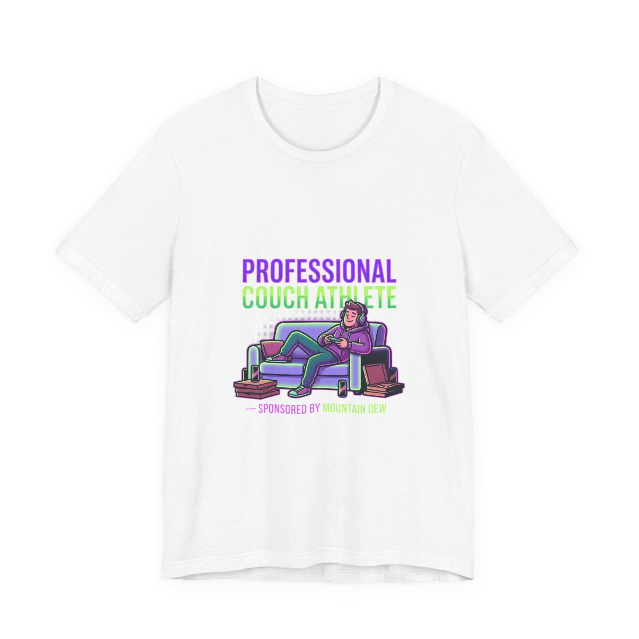 Professional Couch Athlete T-Shirt — Funny Lazy Gamer Tee