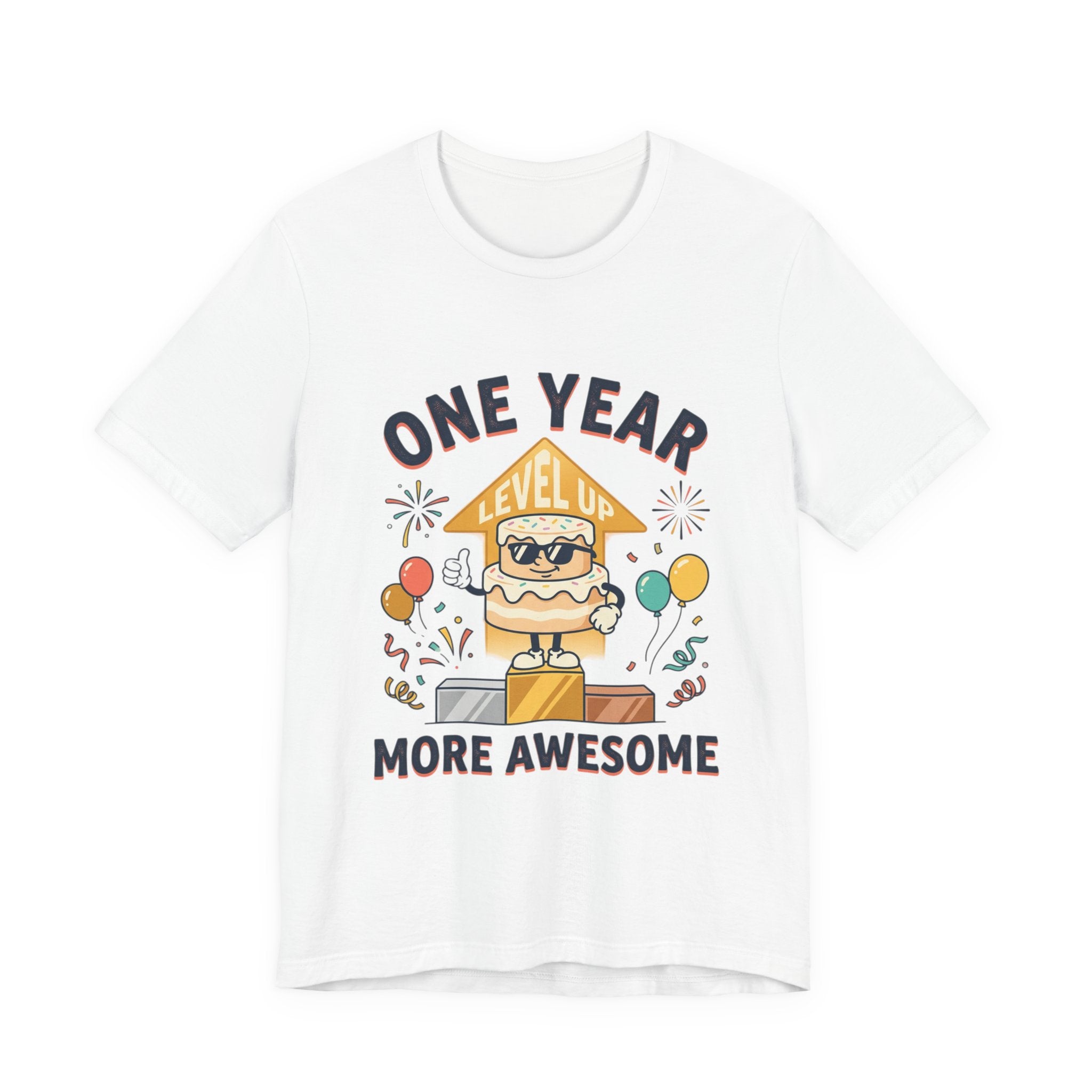 Birthday Baby Tee — "One Year More Awesome" 1st Birthday Shirt
