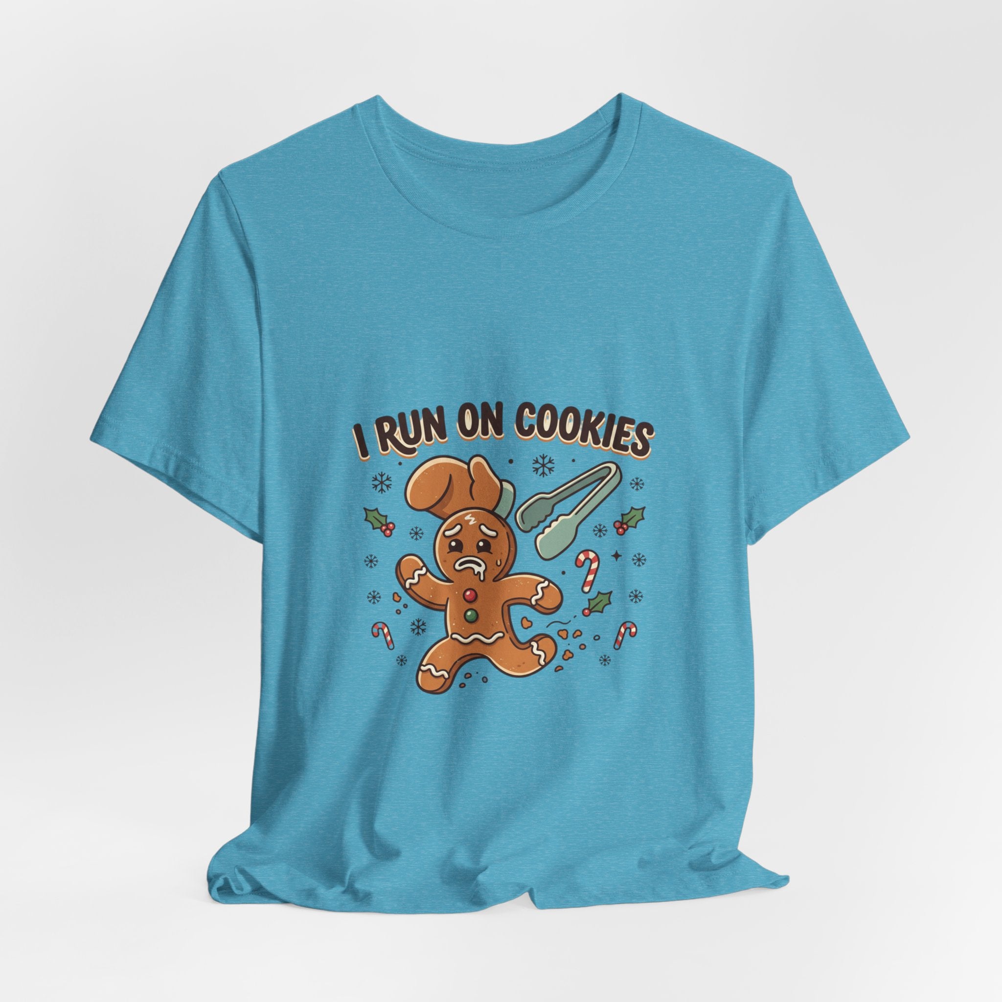 I Run On Cookies Gingerbread Tee — Funny Holiday Christmas Cookie Shirt