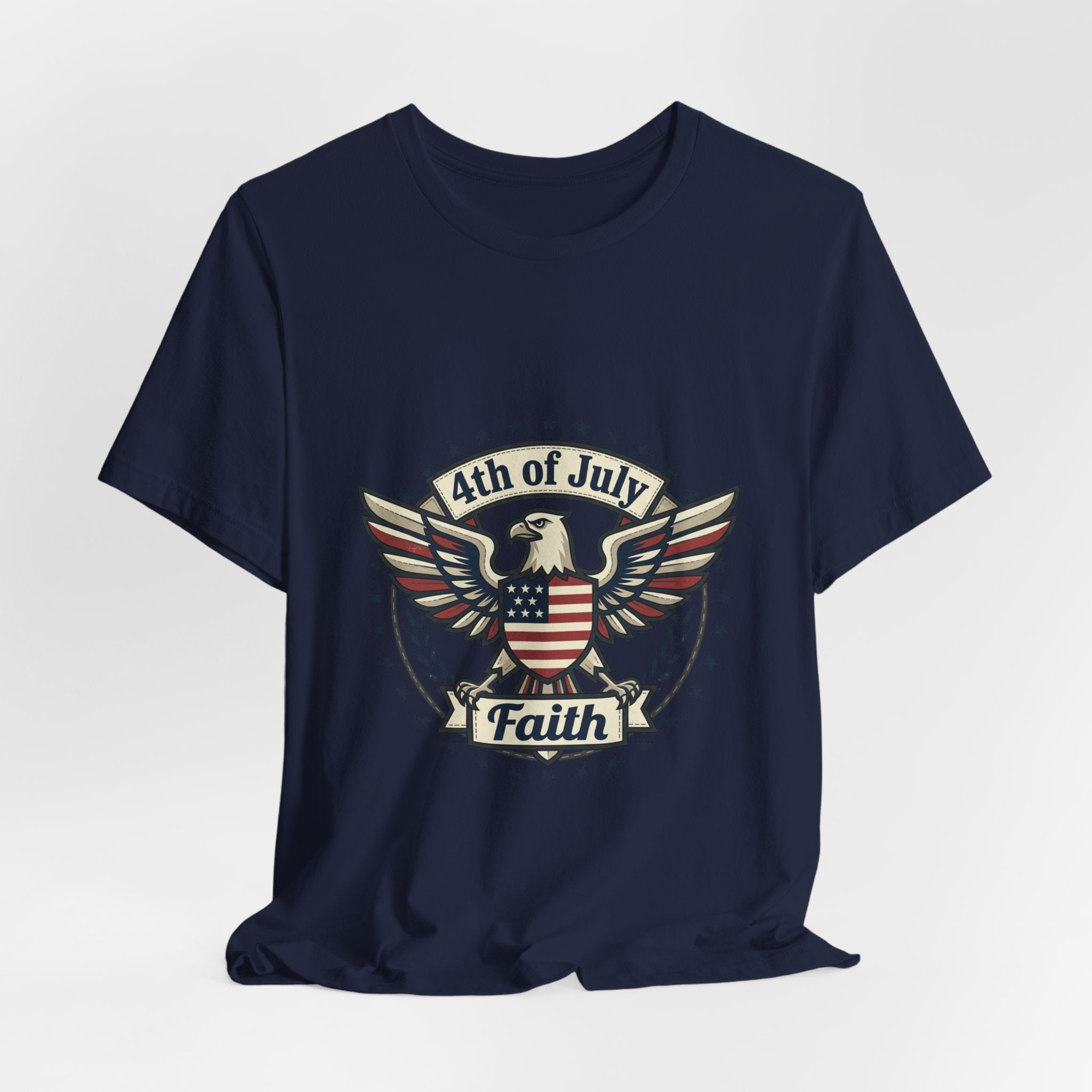 Faith & Freedom Eagle Tee | Patriotic, Vintage Americana, July 4th