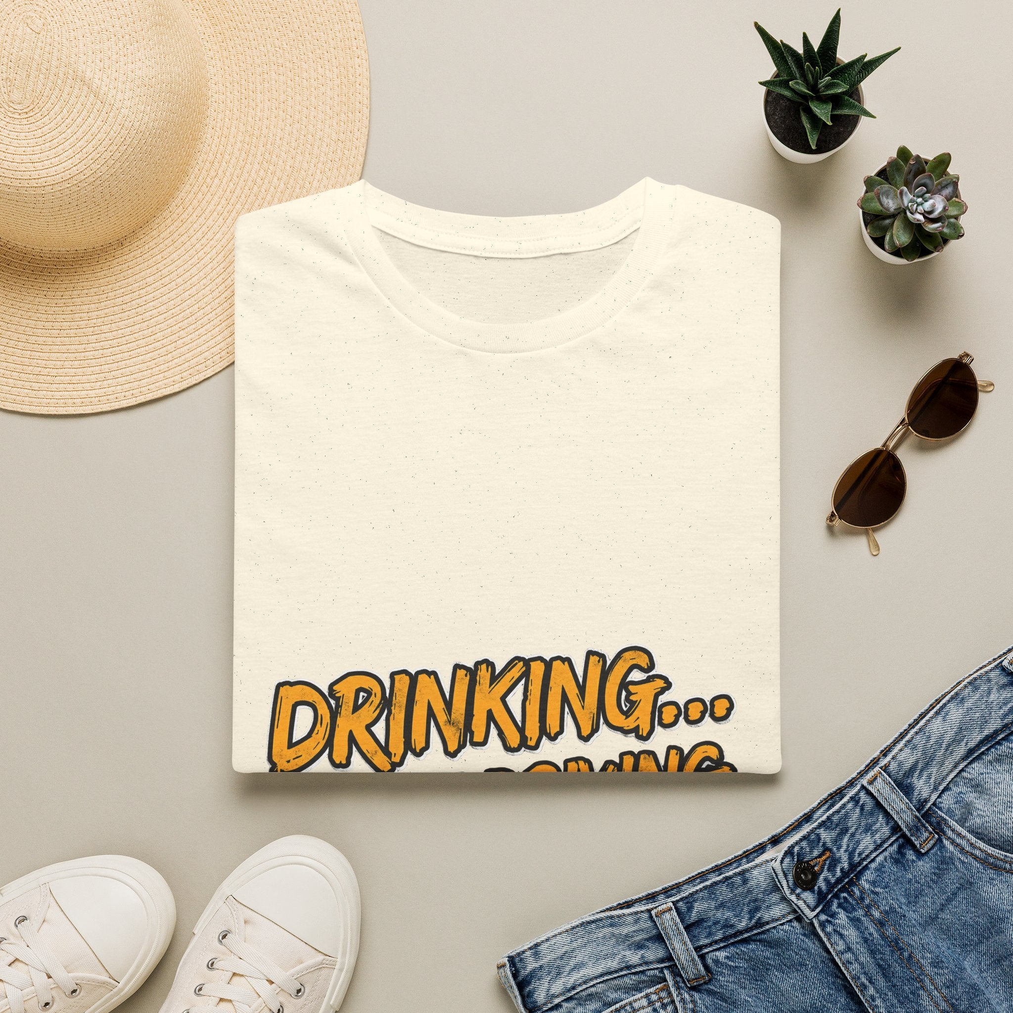 Drinking… Not Driving T-Shirt — Funny Sober Driver Awareness Tee