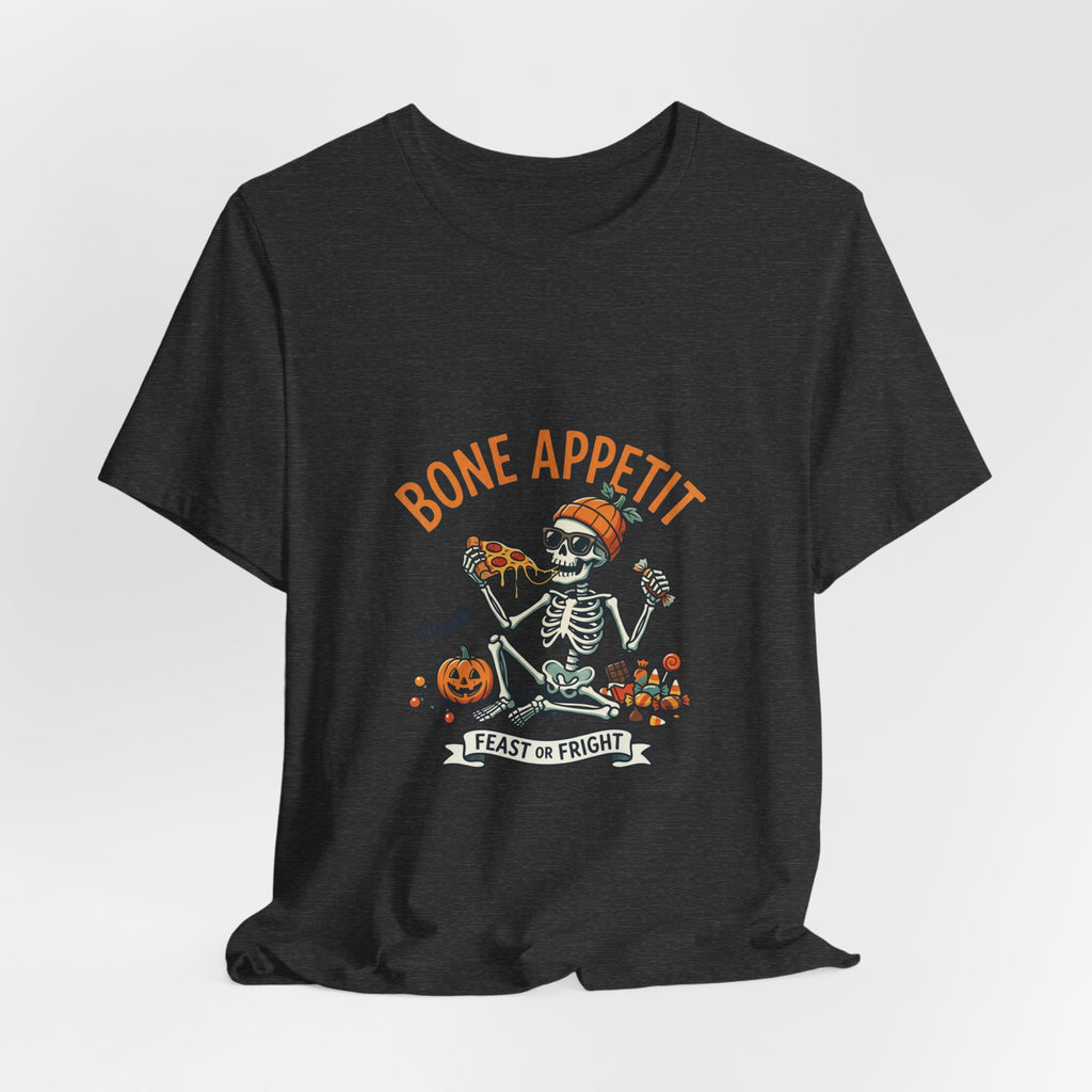 Bone Appetit Halloween T-Shirt — Skeleton Feast of Fright Tee