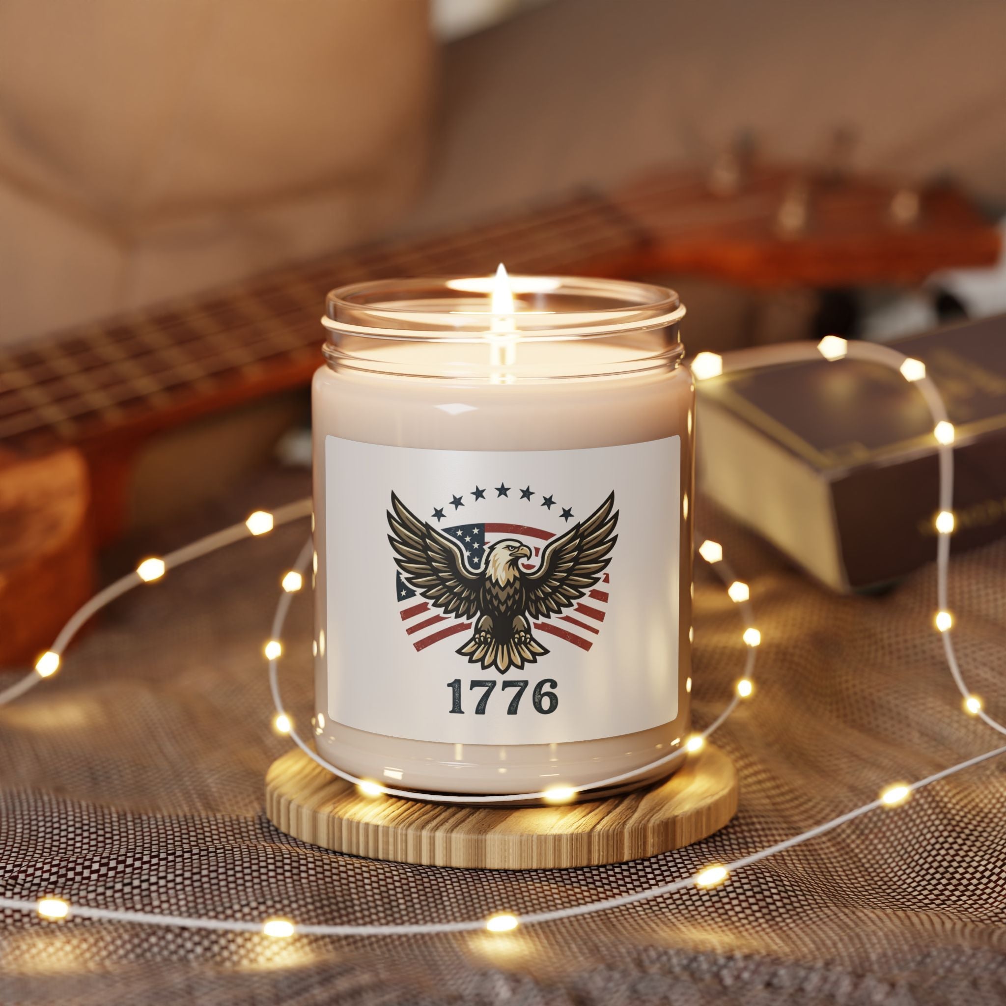 Liberty Eagle 1776 Candle | Scented Soy Candle, Patriotic Faith-Based 4th of July
