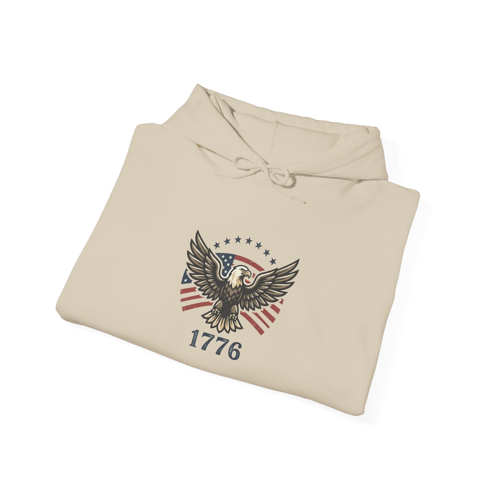 Faith & Freedom 1776 Eagle Hoodie | patriotic, vintage Americana