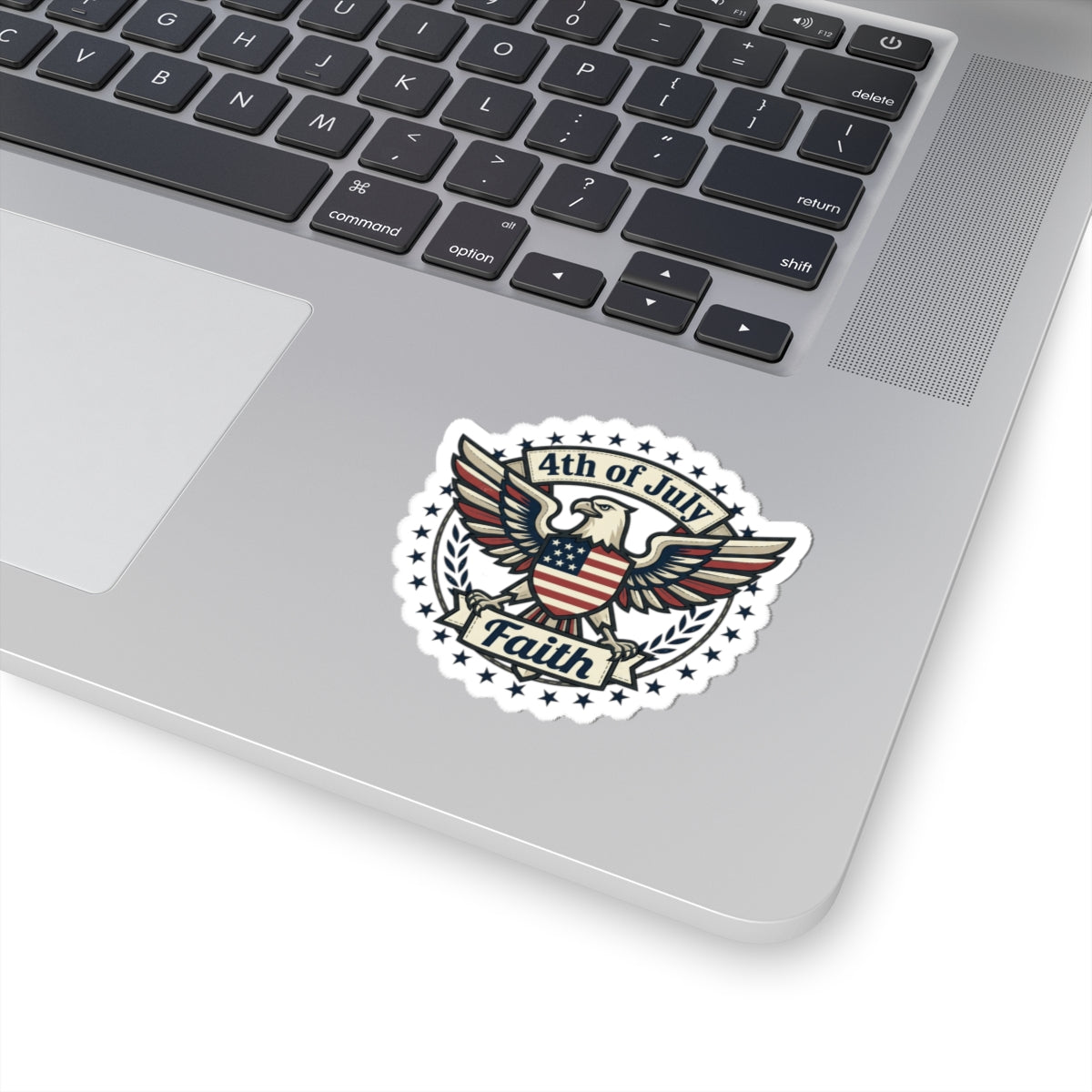 4th of July Faith Eagle Sticker | Patriotic, Faith-Based, Vintage Americana