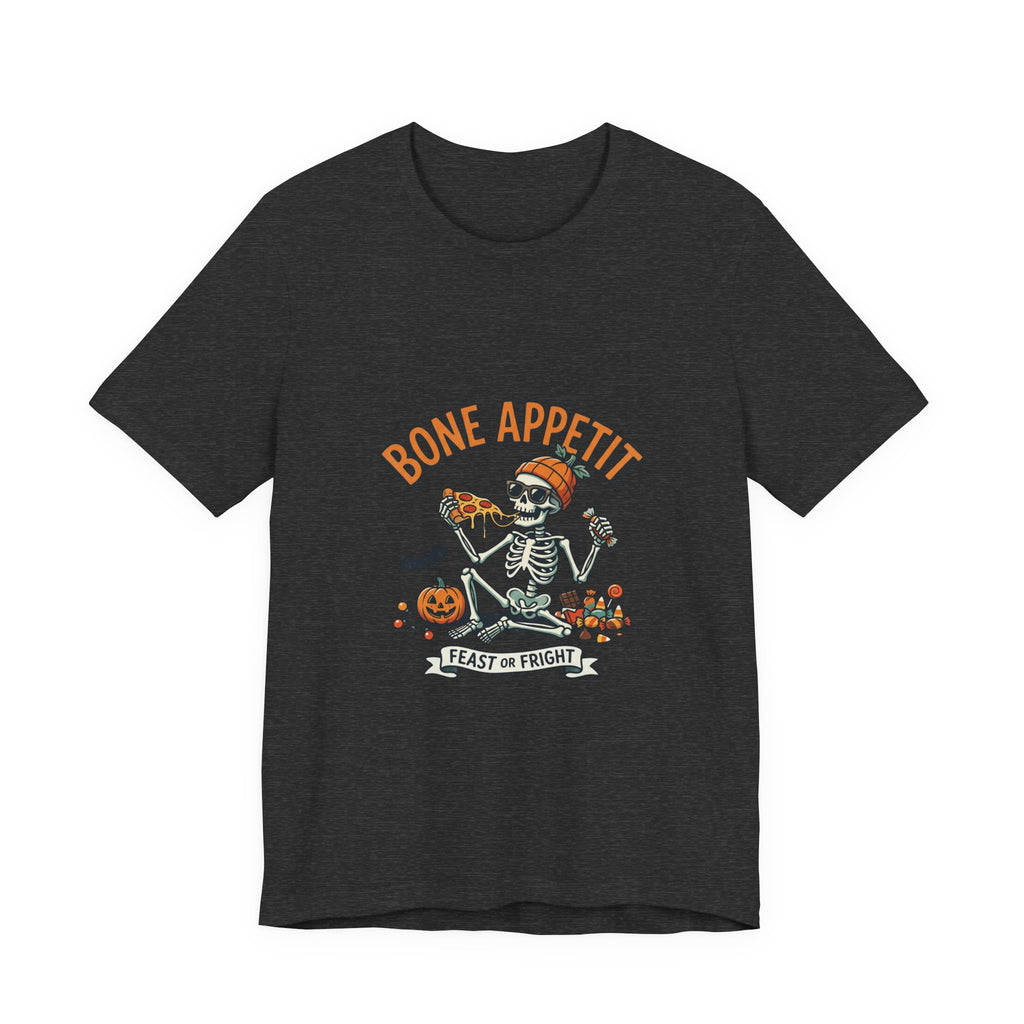 Bone Appetit Halloween T-Shirt — Skeleton Feast of Fright Tee