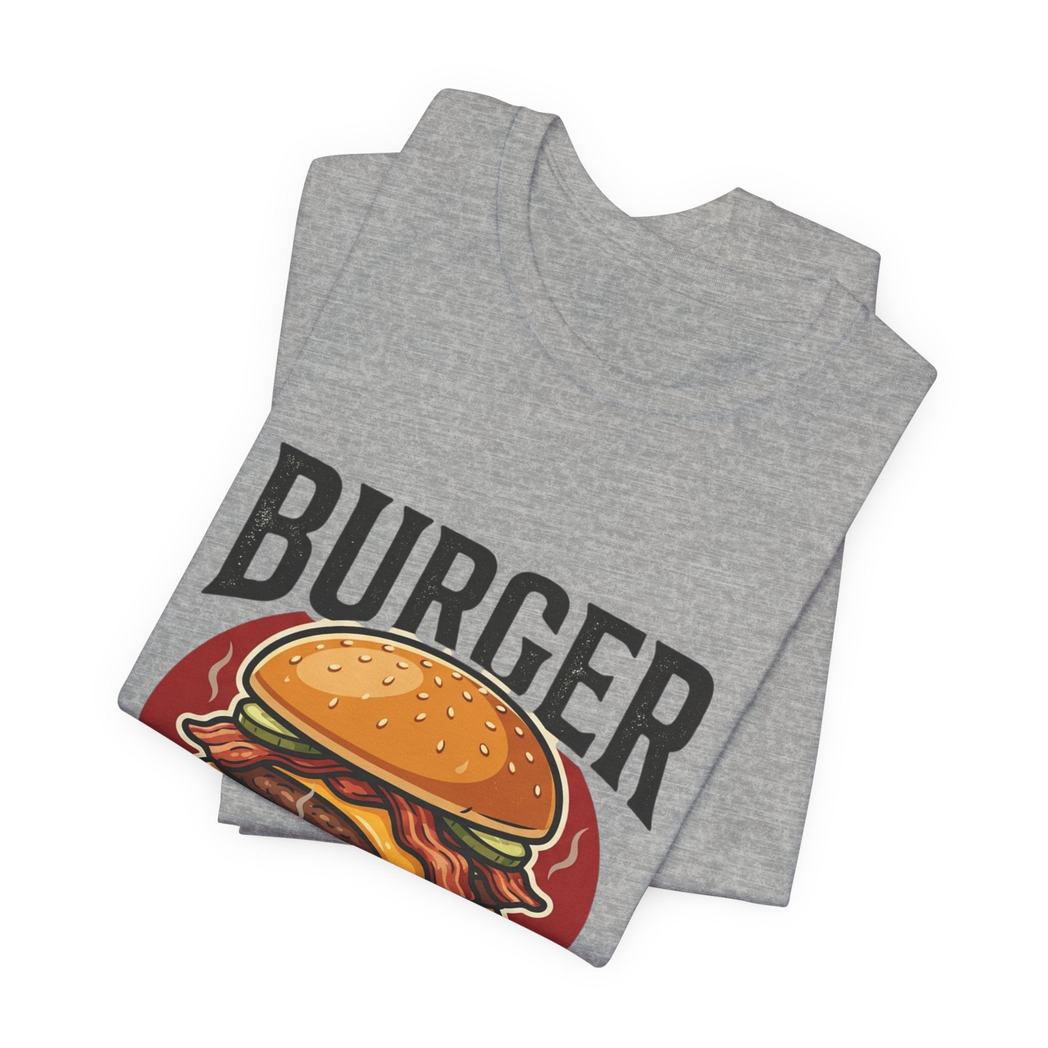 Burger Enthusiast T-Shirt — Retro Cheeseburger Graphic Tee for Foodies
