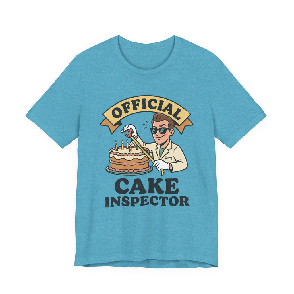 Cake Inspector T-Shirt — "Official Cake Inspector" Funny Baking Tee