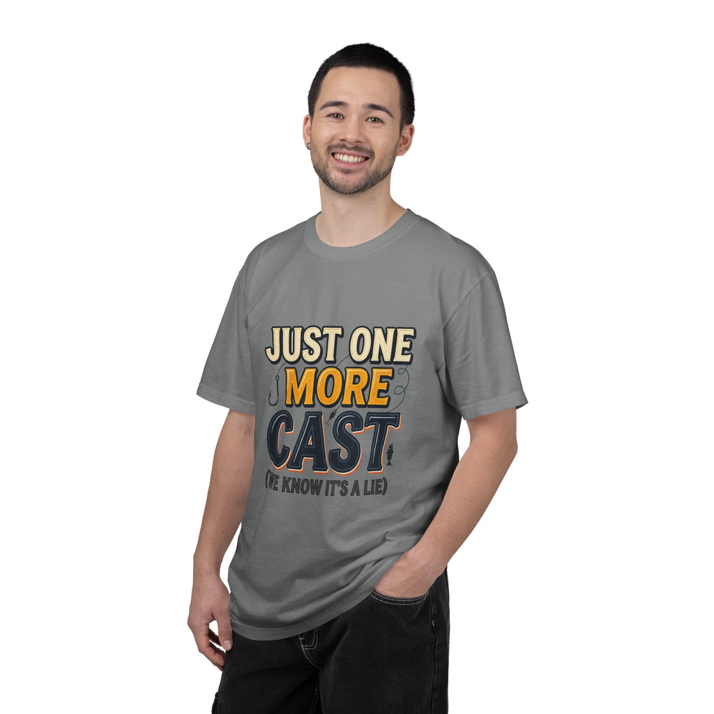 Fishing T-Shirt — "Just One More Cast (We Know It's A Lie)" Graphic Tee