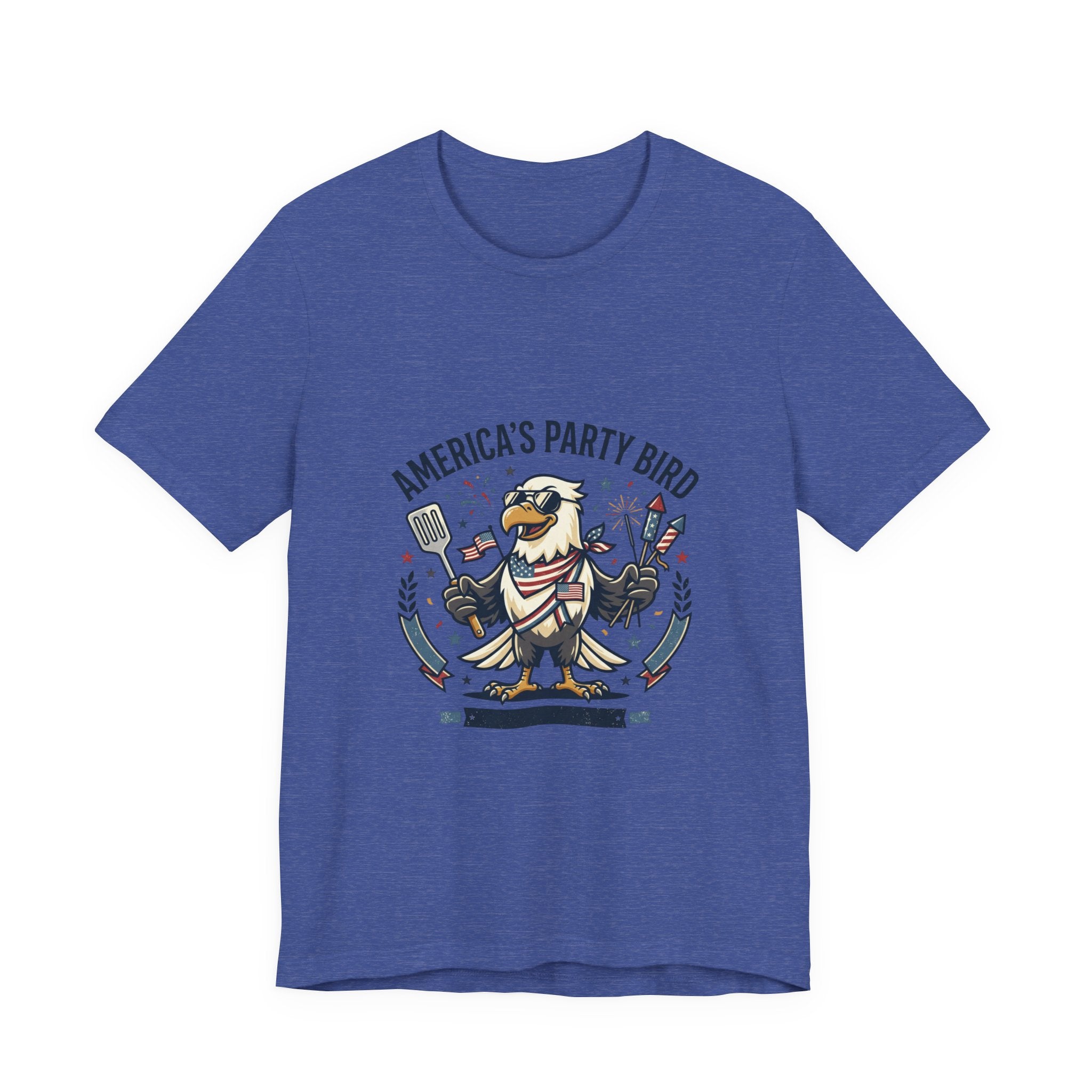America's Party Bird T-Shirt — Patriotic Eagle BBQ & Fireworks Tee
